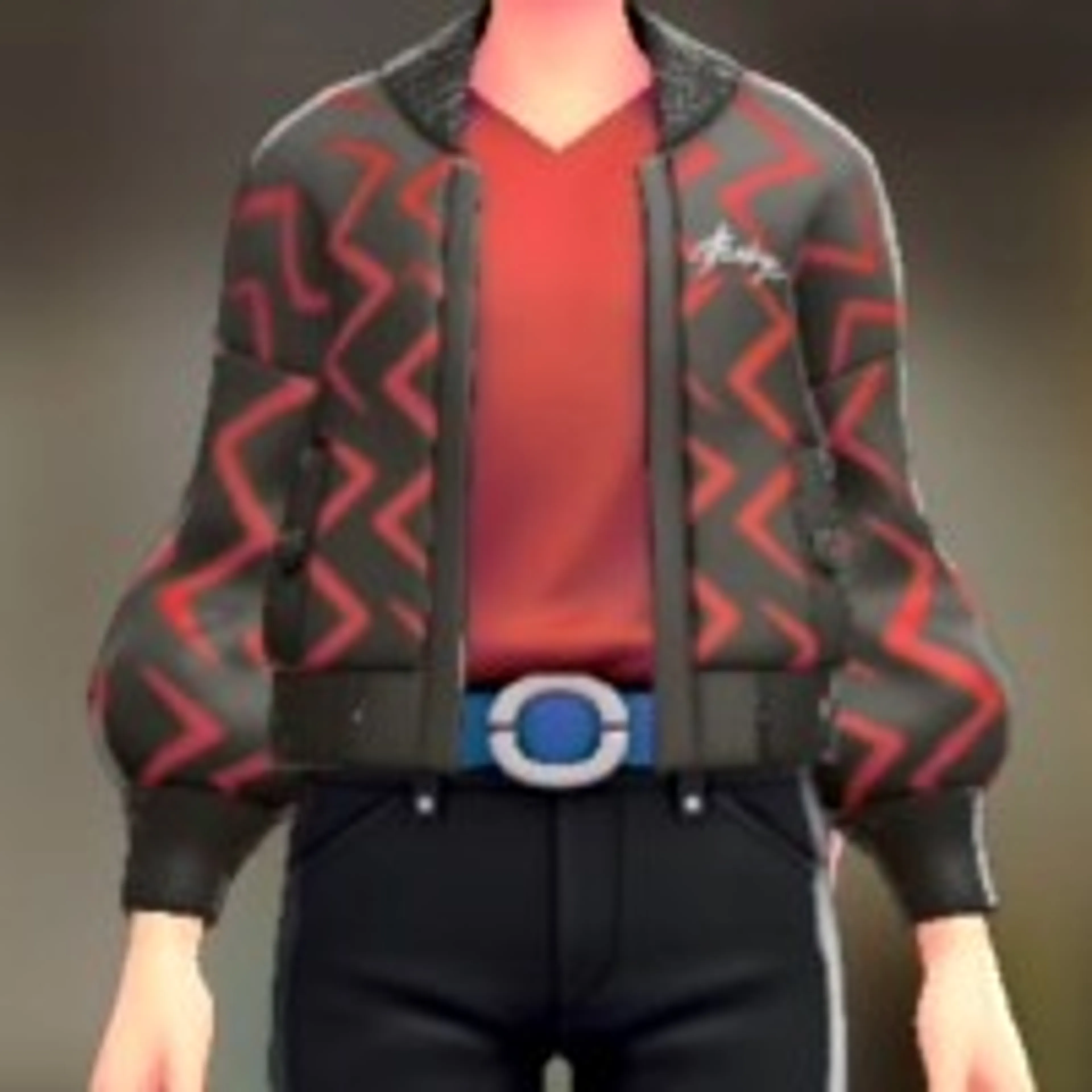 ブルゾン&Tシャツセット - ライトニングレッド ビビッドレッド