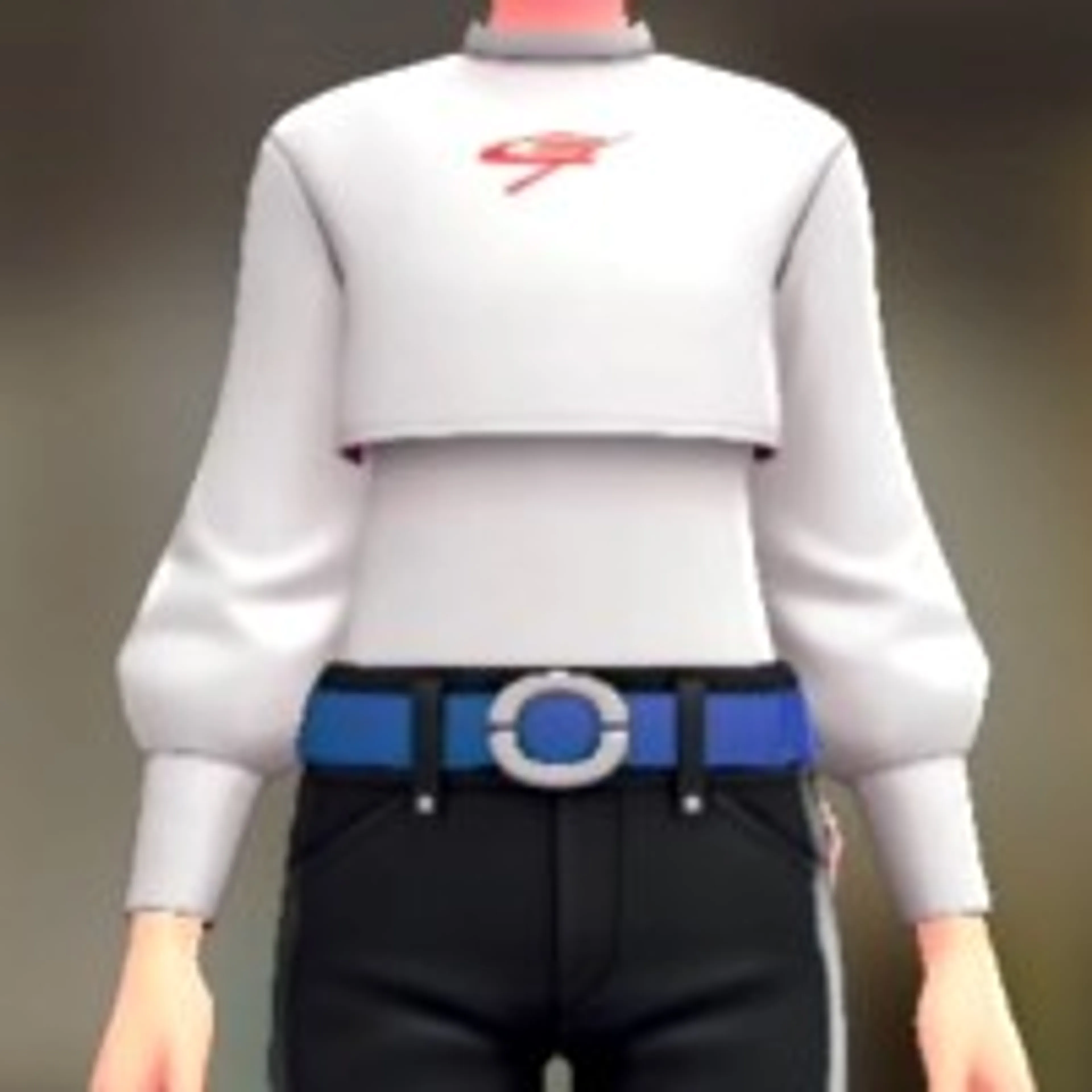 クロップドトップスセット - ビビッドホワイト ホワイト