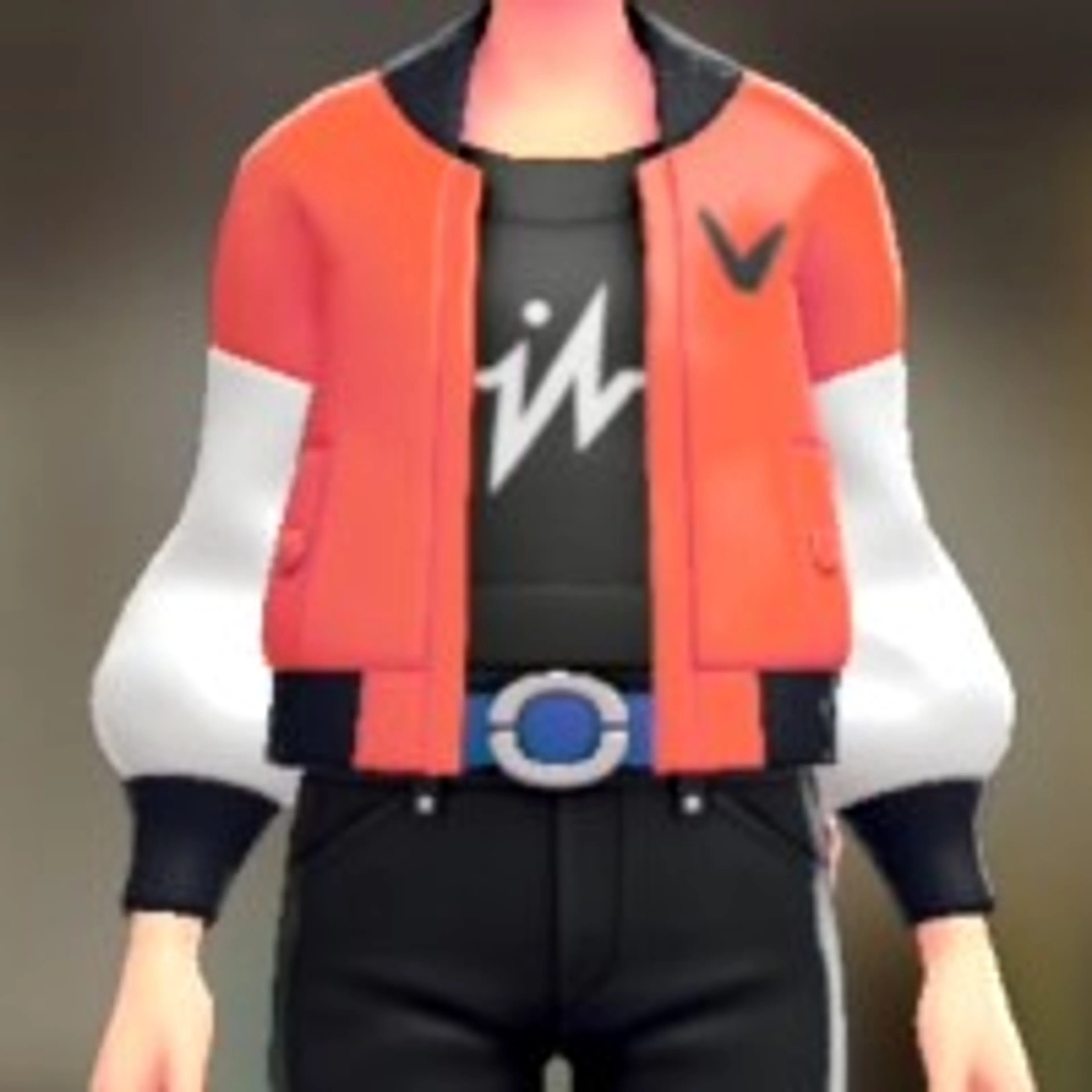 ブルゾン&オフショルセット - スケアリーオレンジ ブラック×ホワイト