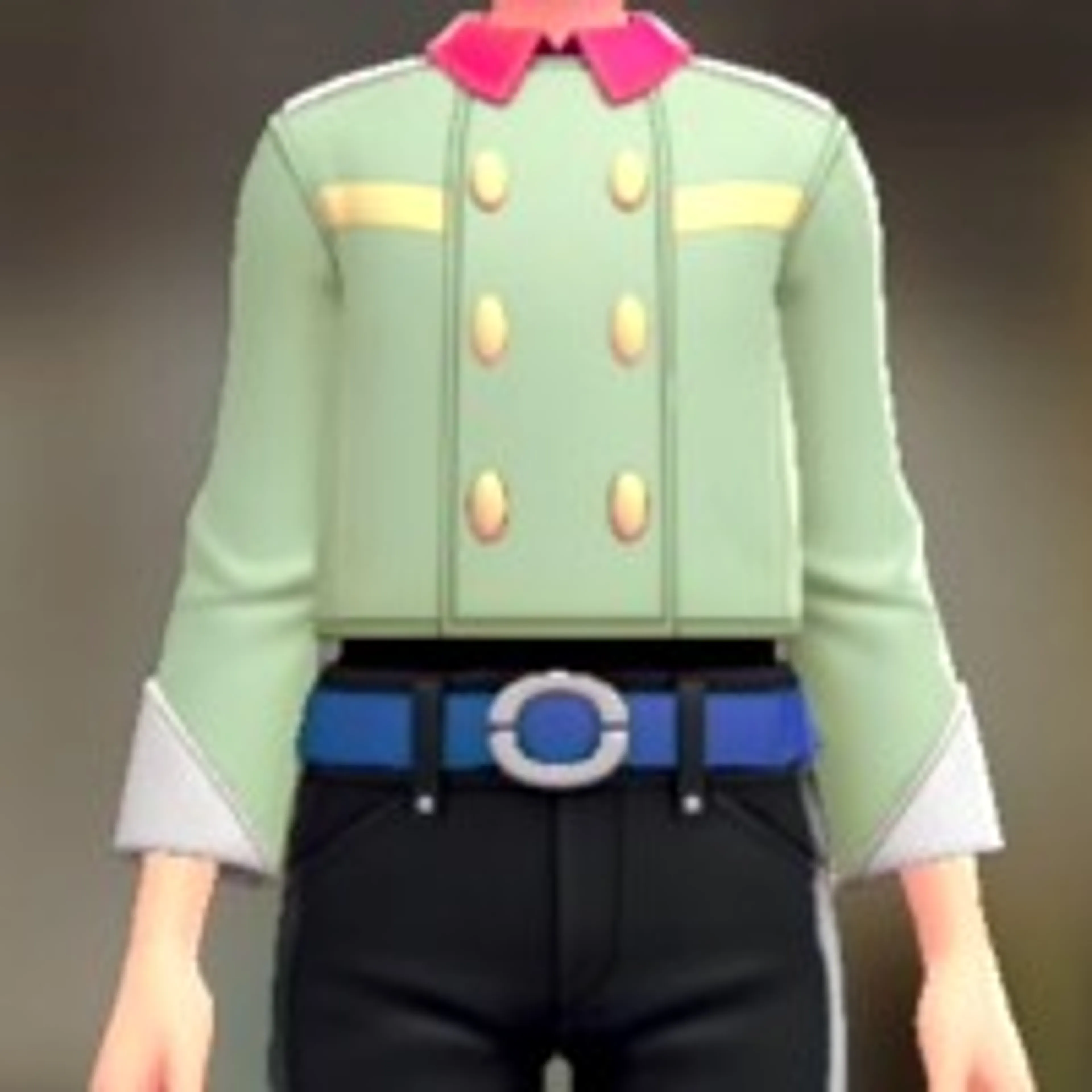 ダークショートPコート - リバーサルグリーン