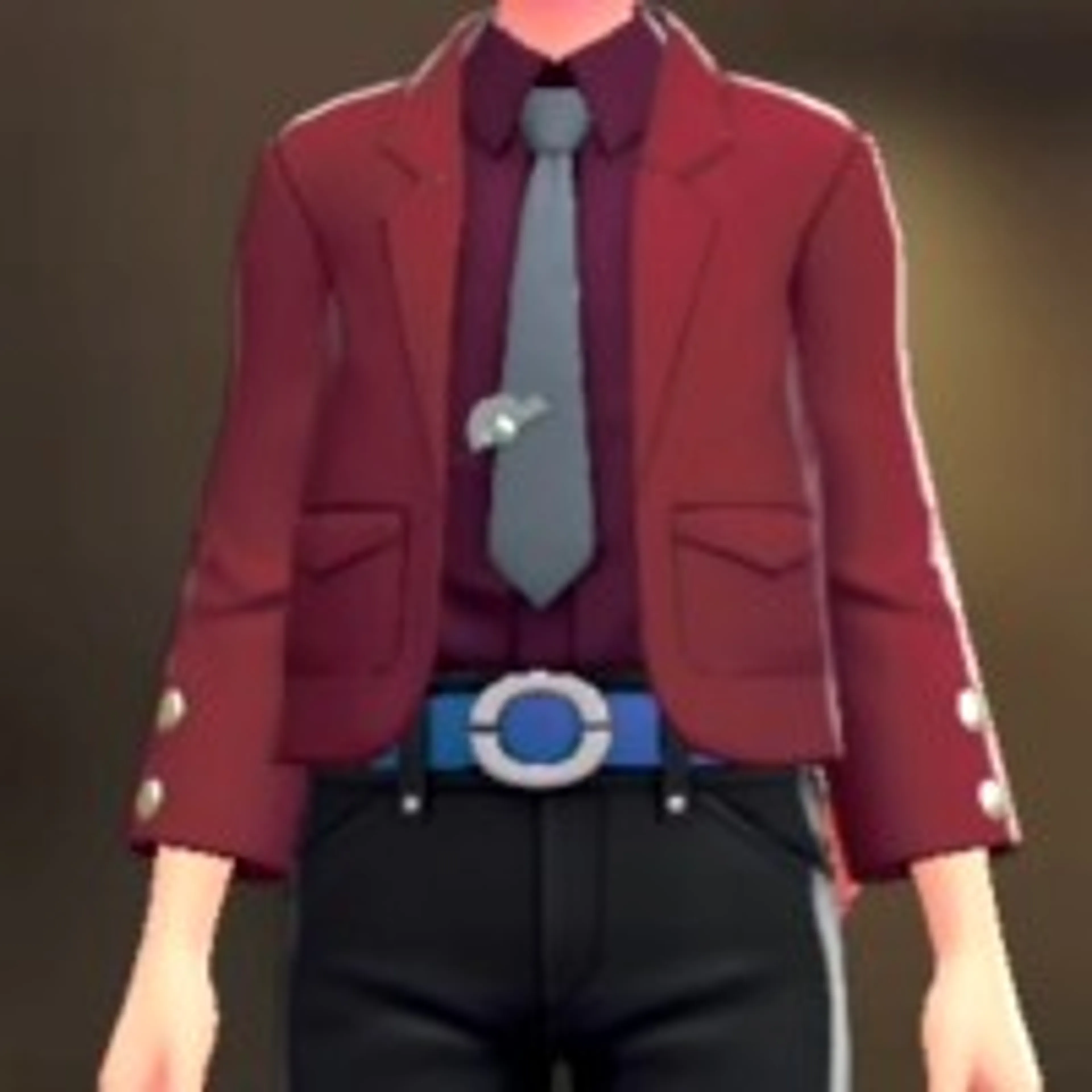 ジャケット&シャツセット - レッド ワインレッド
