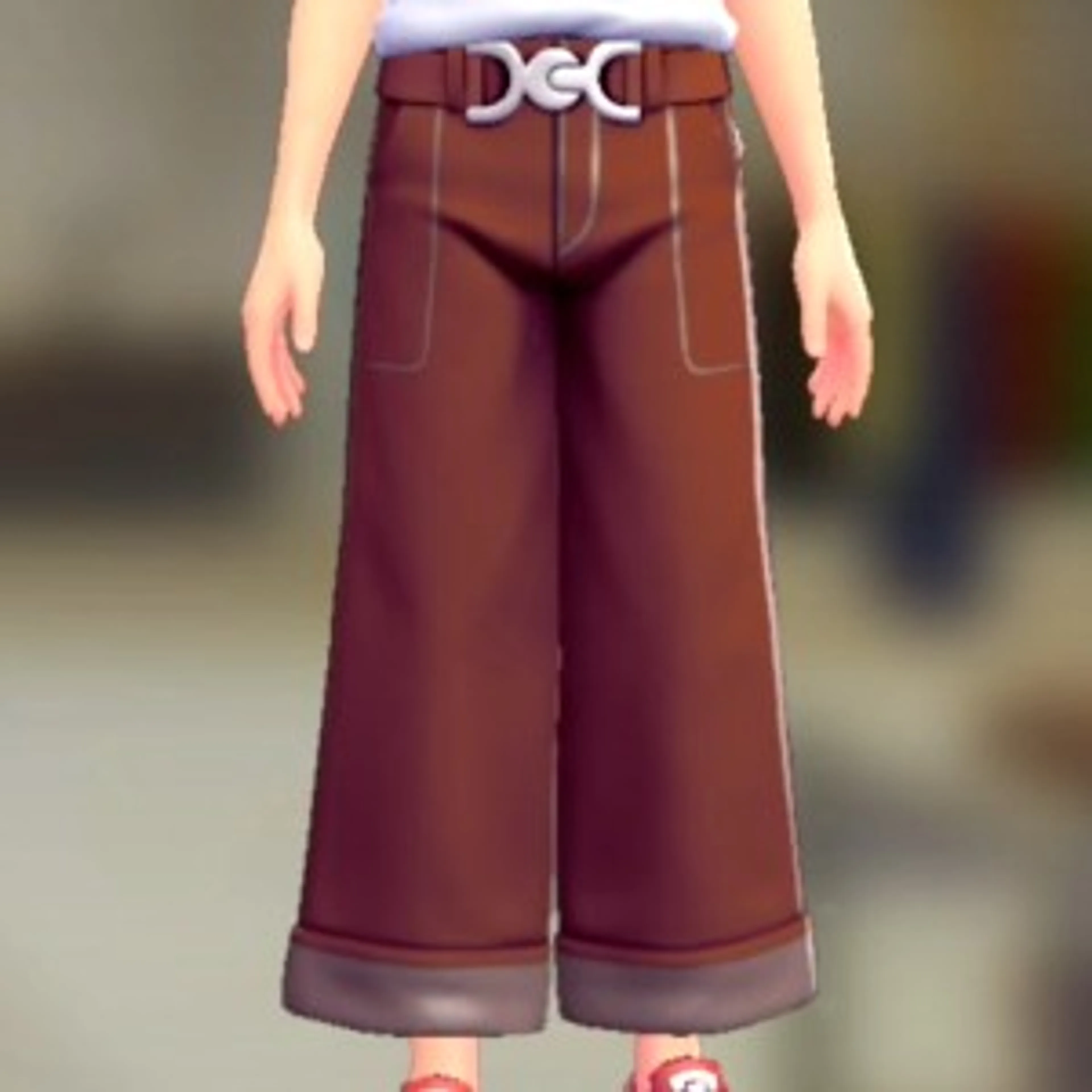 ワイドパンツセット - レッド レッド