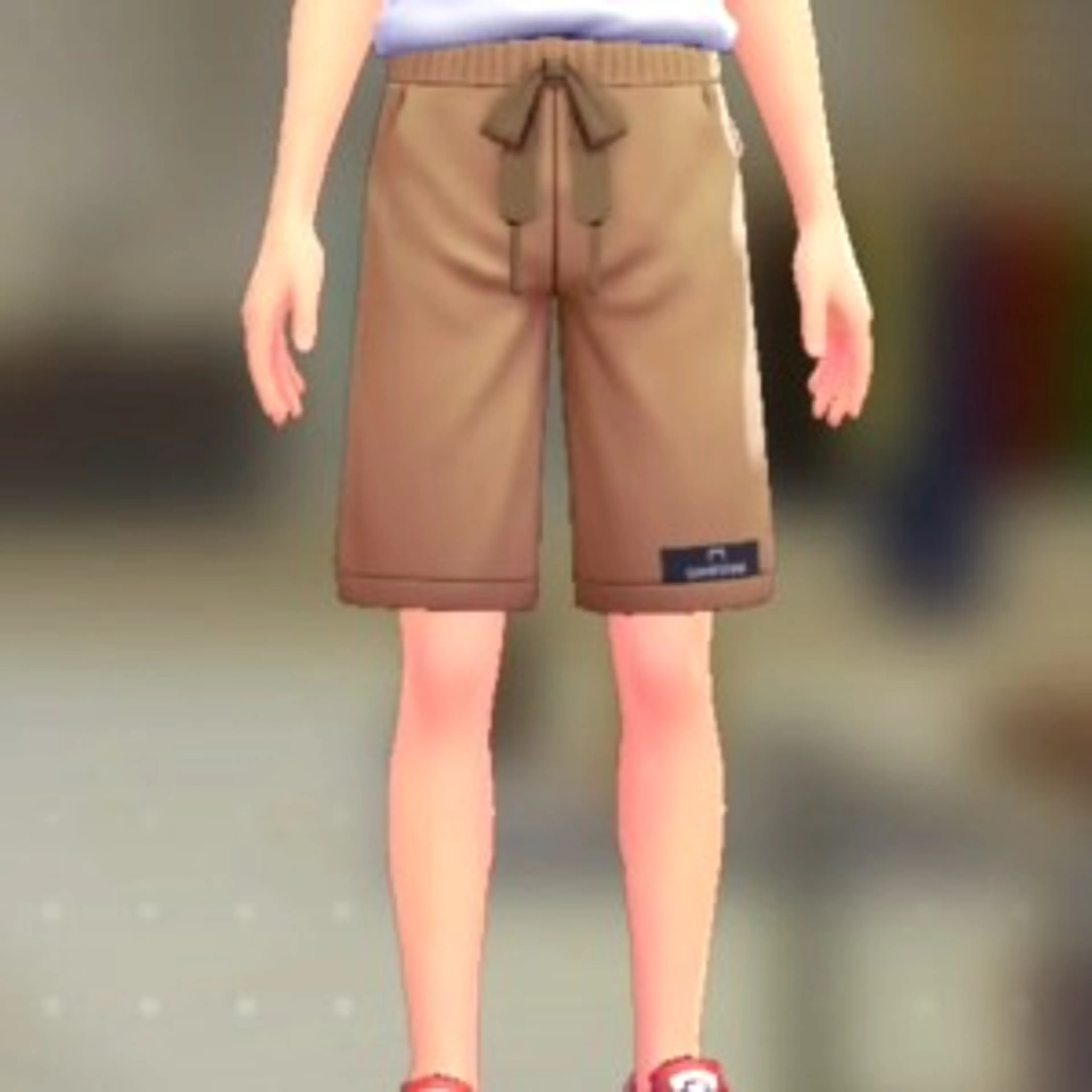 スウェットハーフパンツ - ライトキャメル