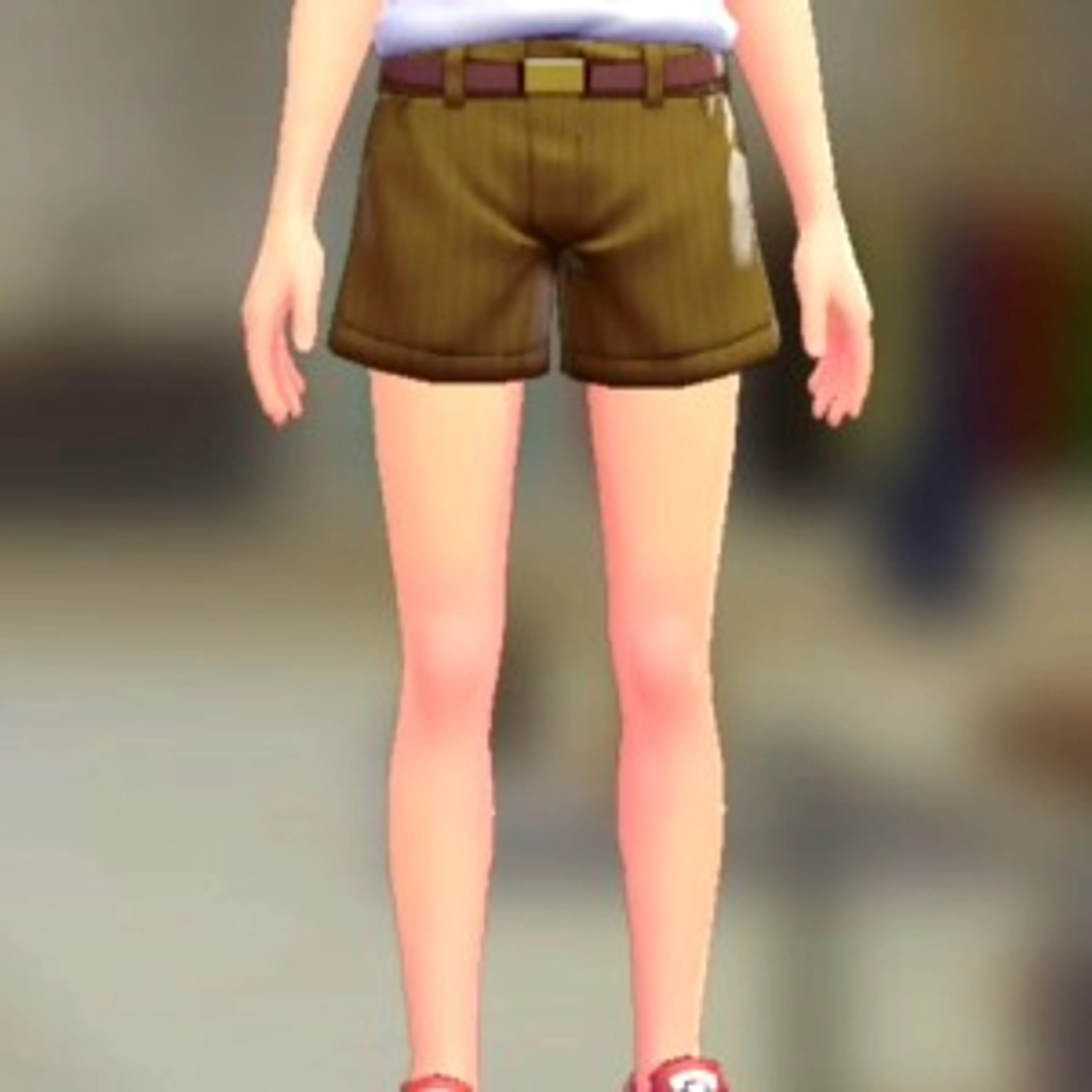 ショートパンツセット - ブラウン ボルドー