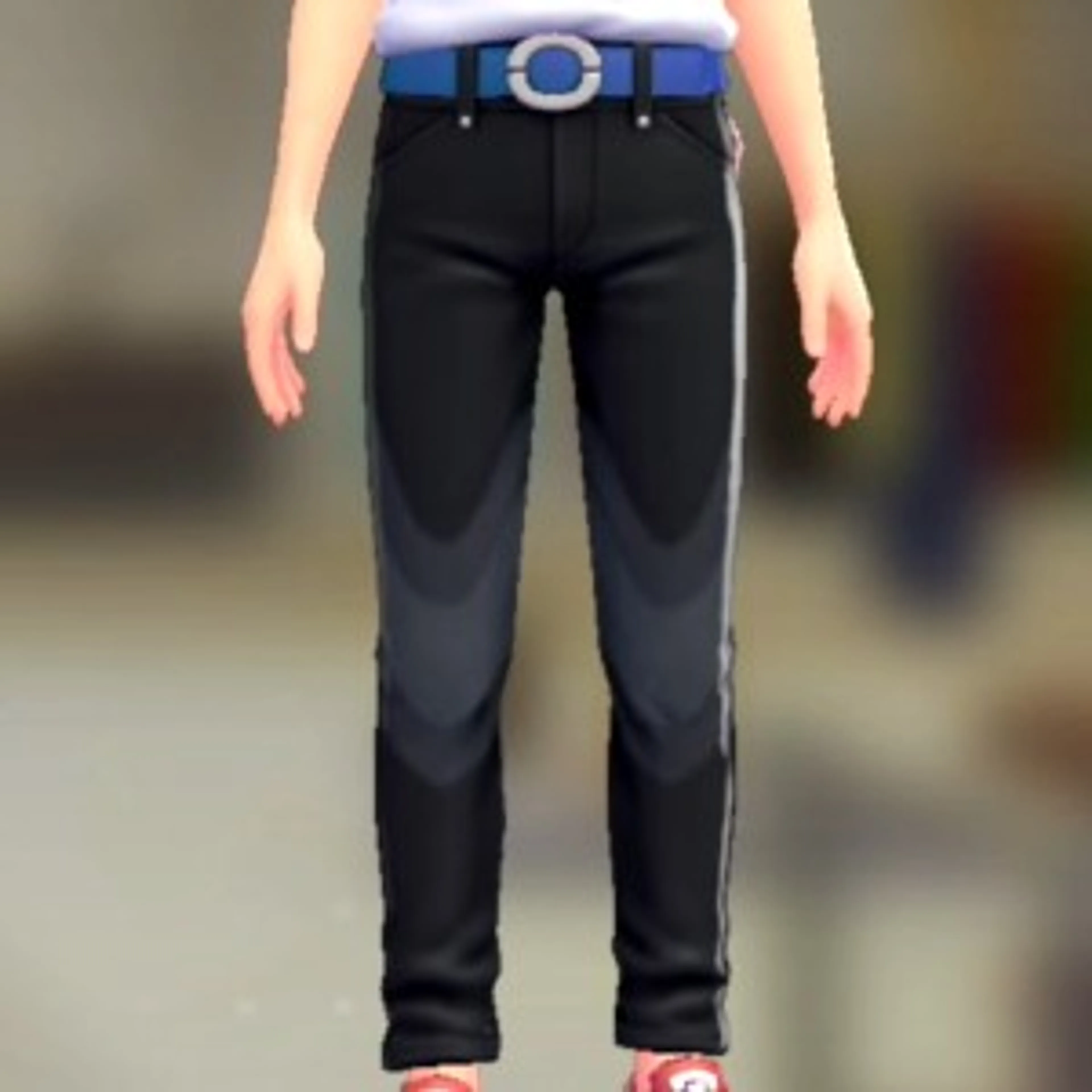 スキニーパンツセット - ブラックデニム ブルー