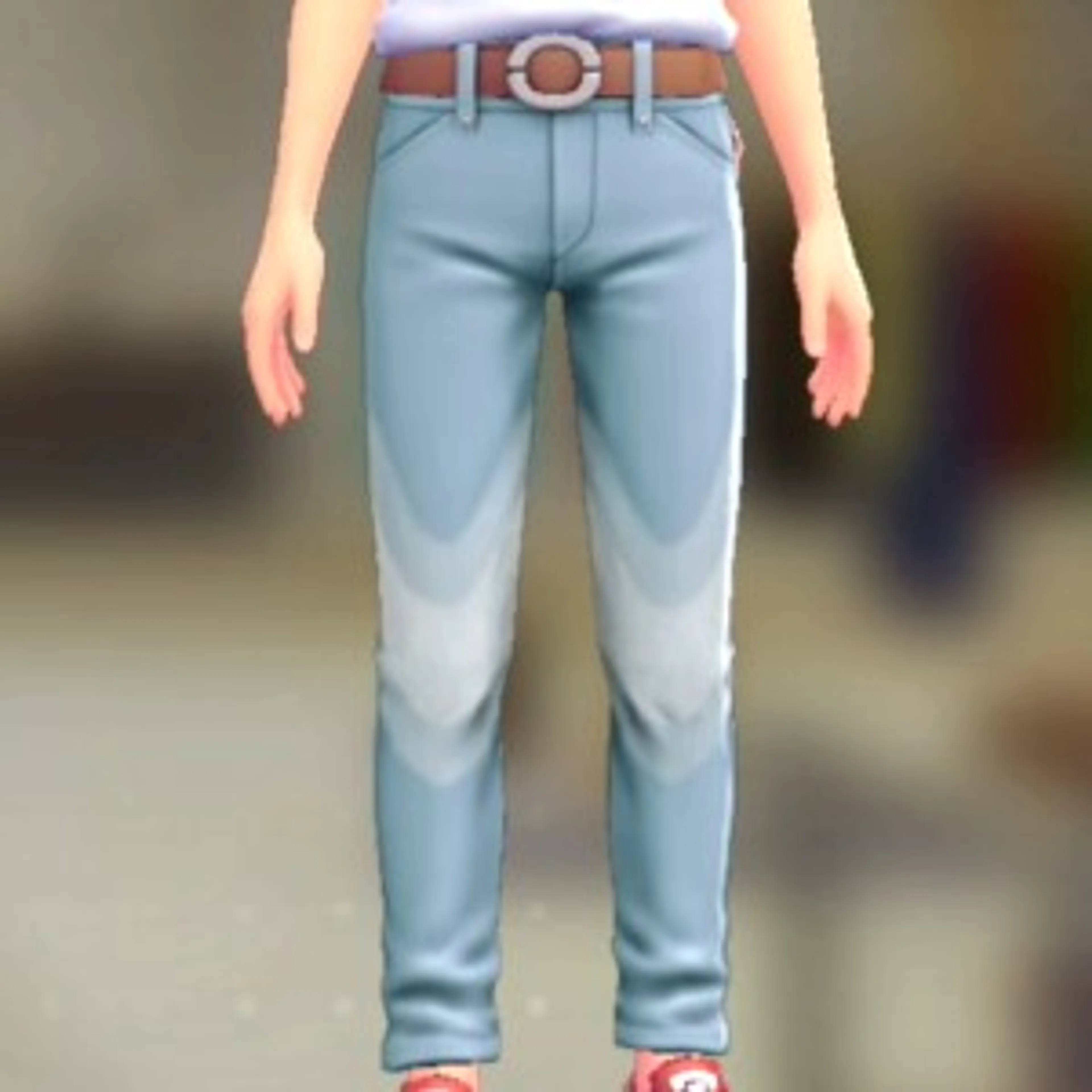 スキニーパンツセット - ブリーチデニム ブラウン