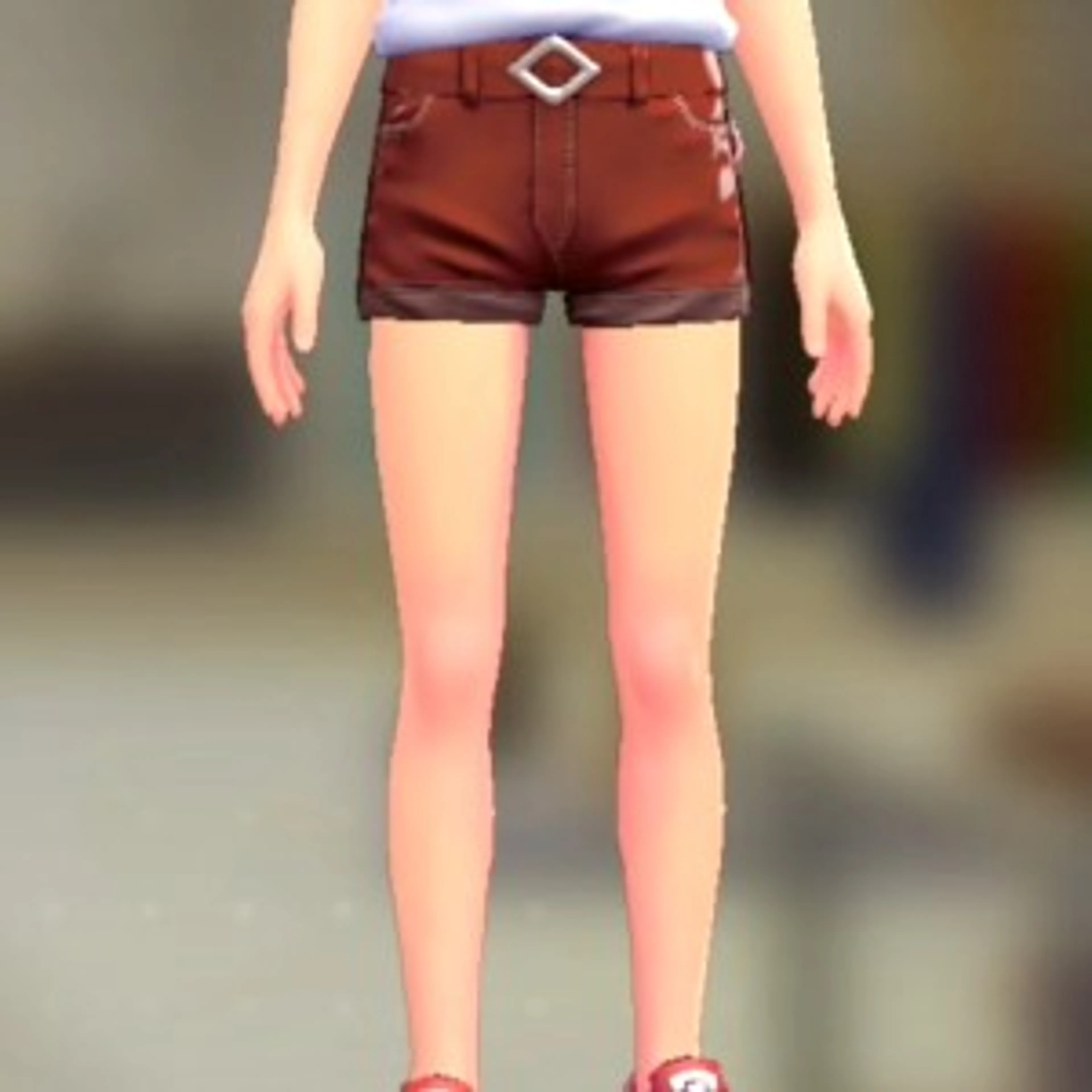 ホットパンツセット - レッド レッド