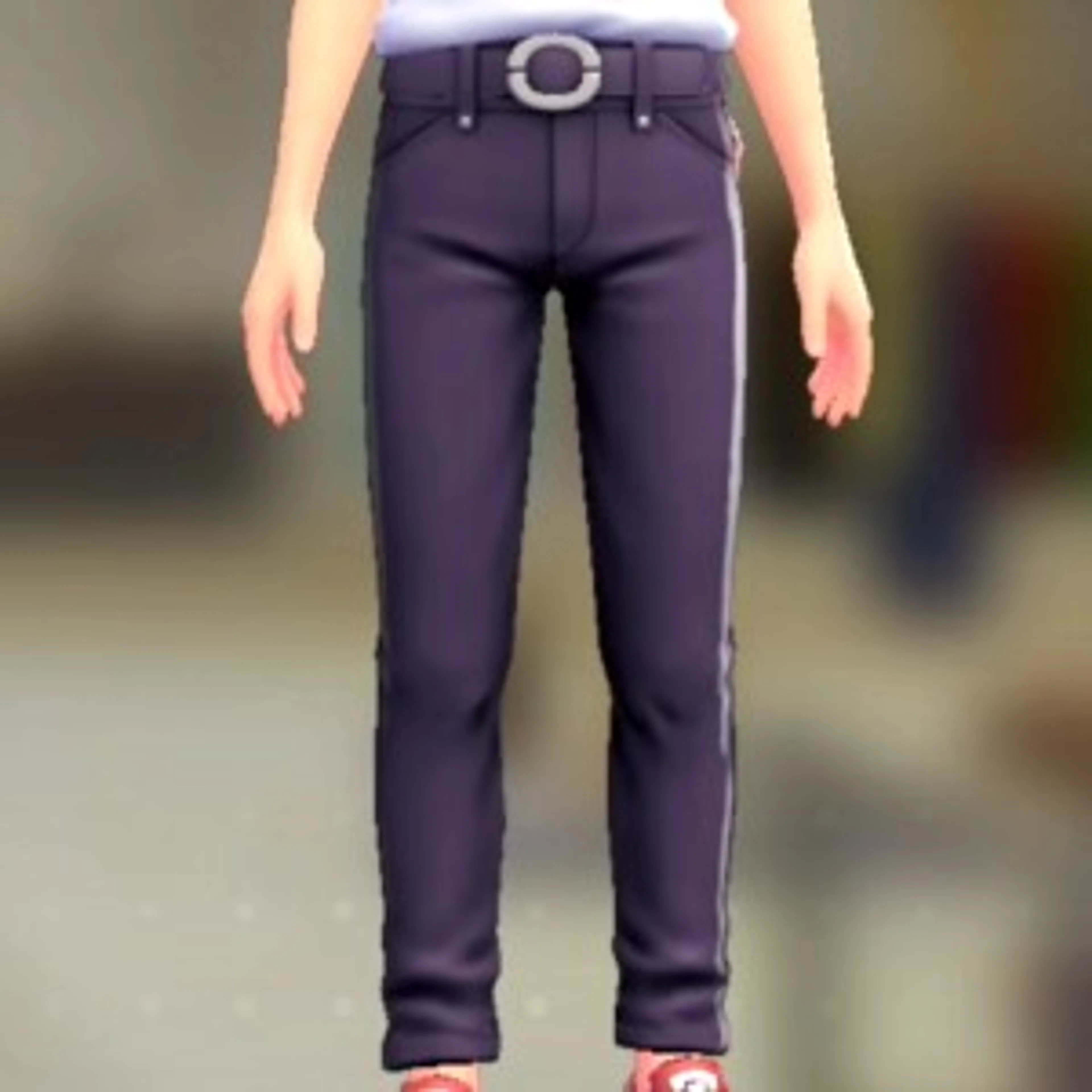 スキニーパンツセット - パープル パープル