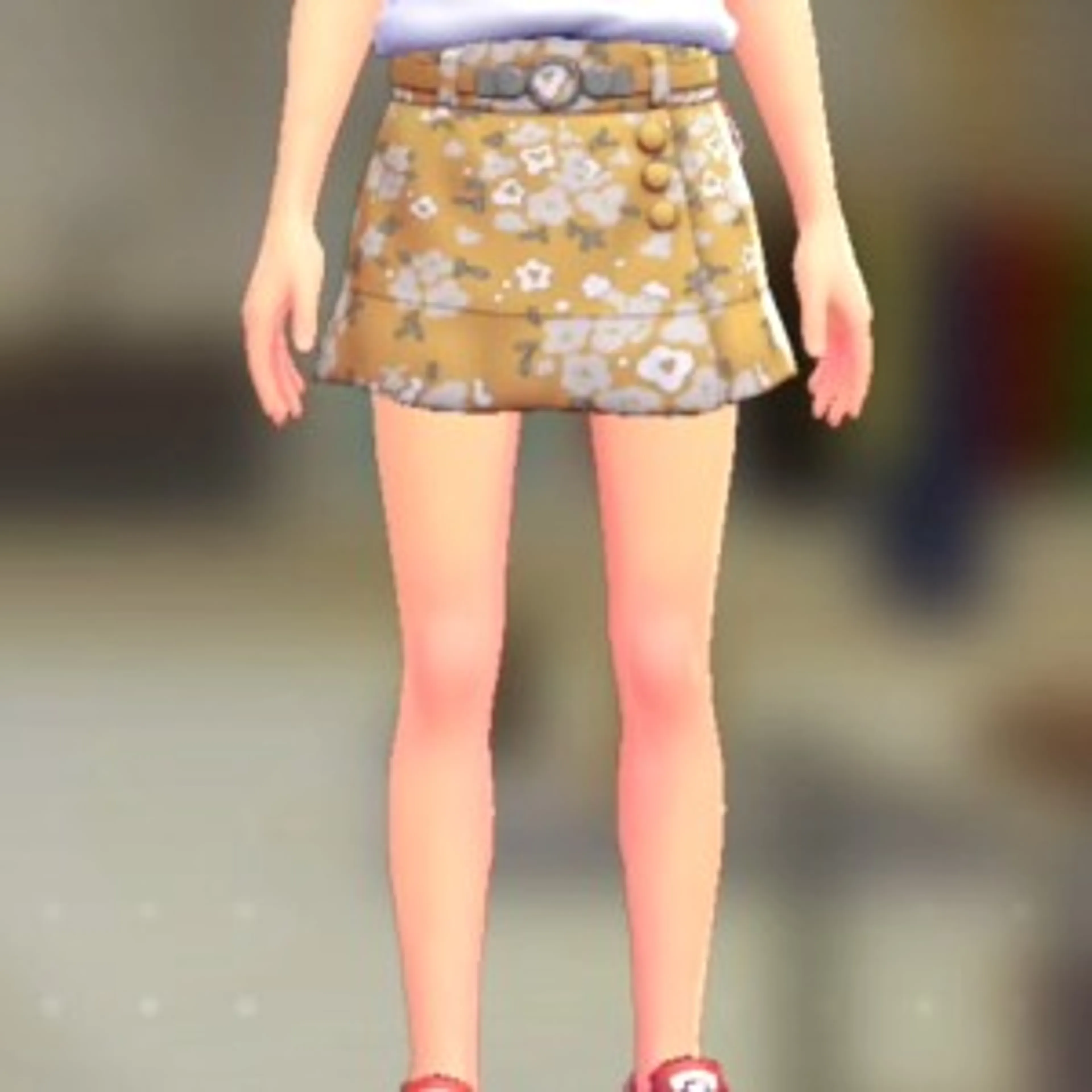 ラップキュロットセット - はながらイエロー イエロー