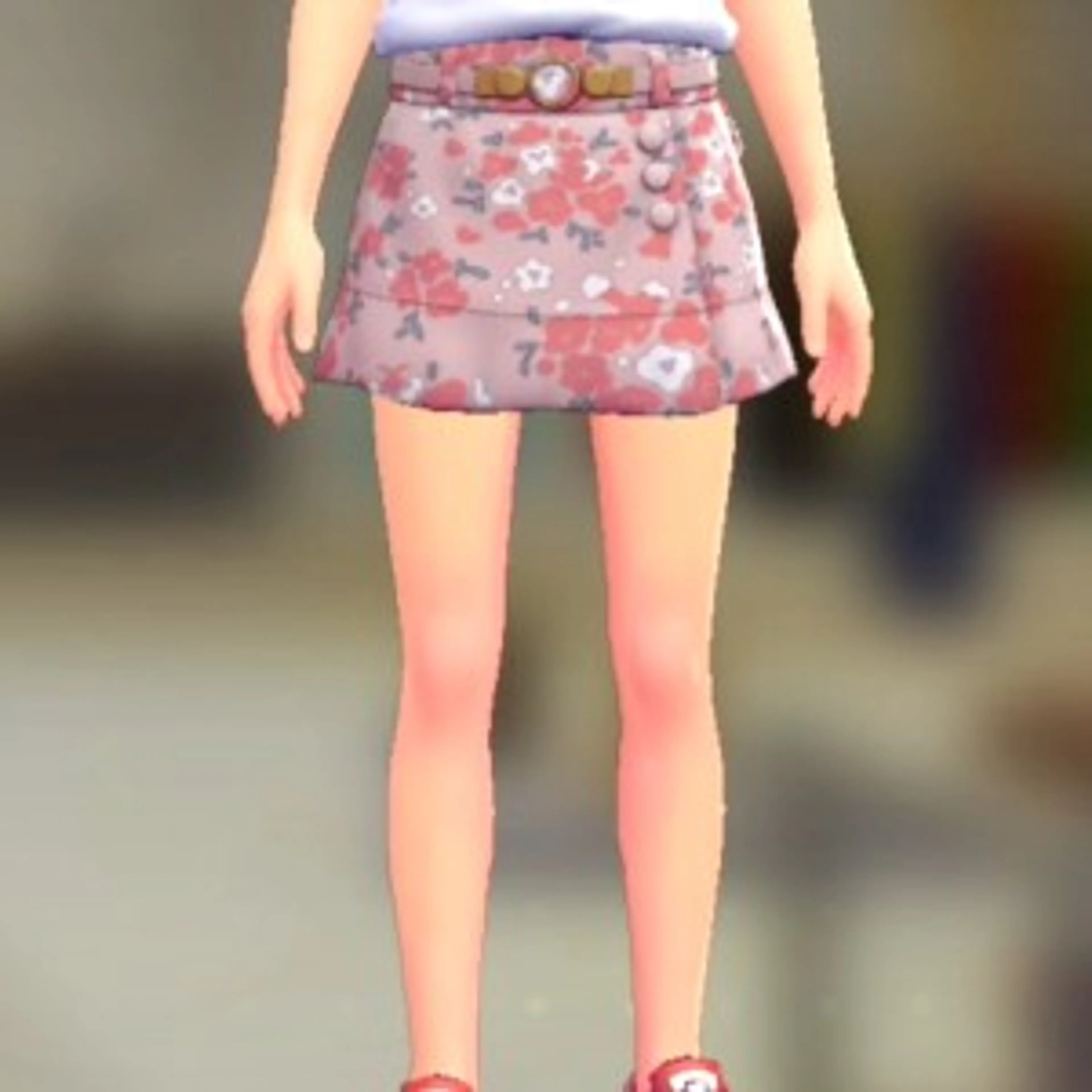 ラップキュロットセット - はながらピンク ペールピンク