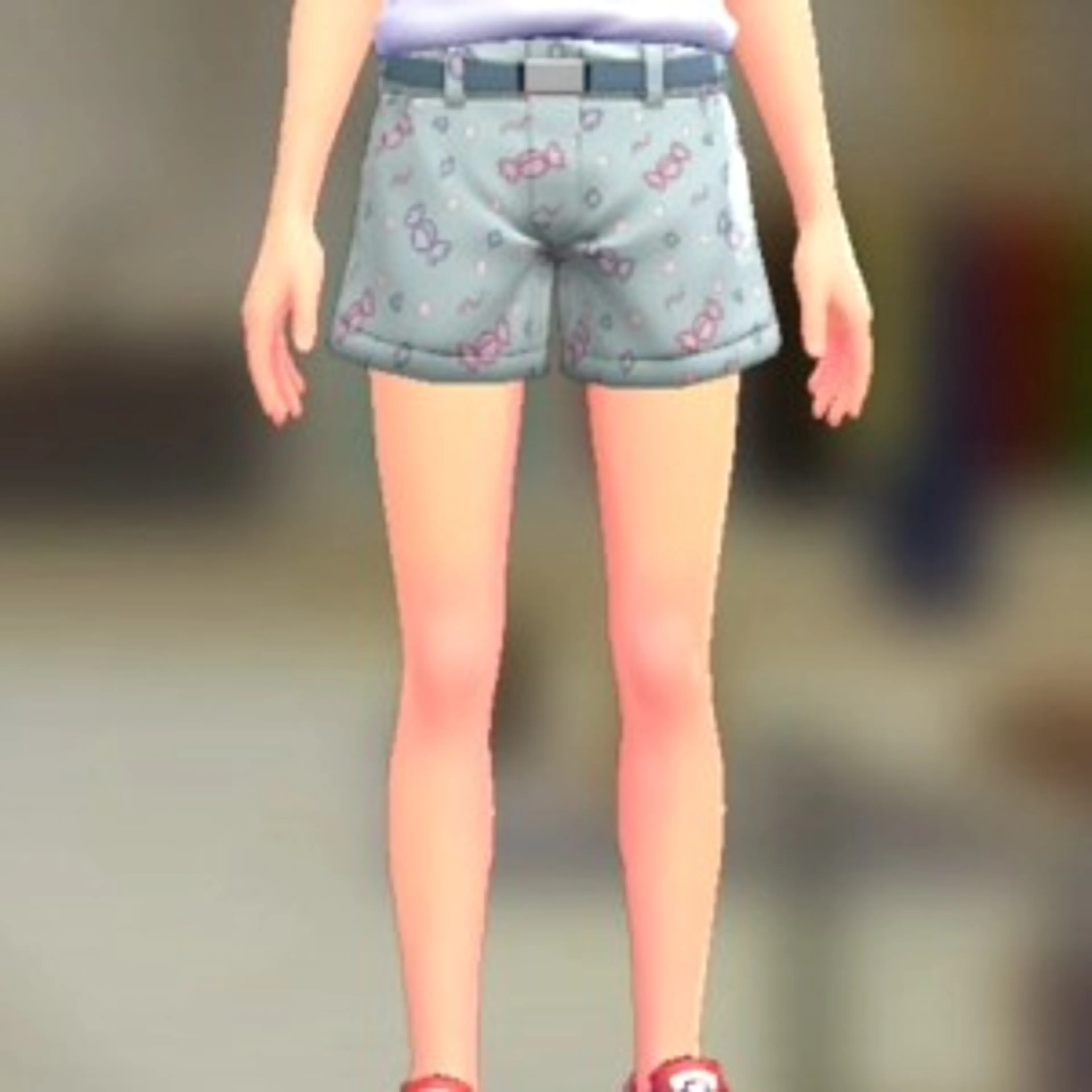 ショートパンツセット - キャンディブルー ブルー