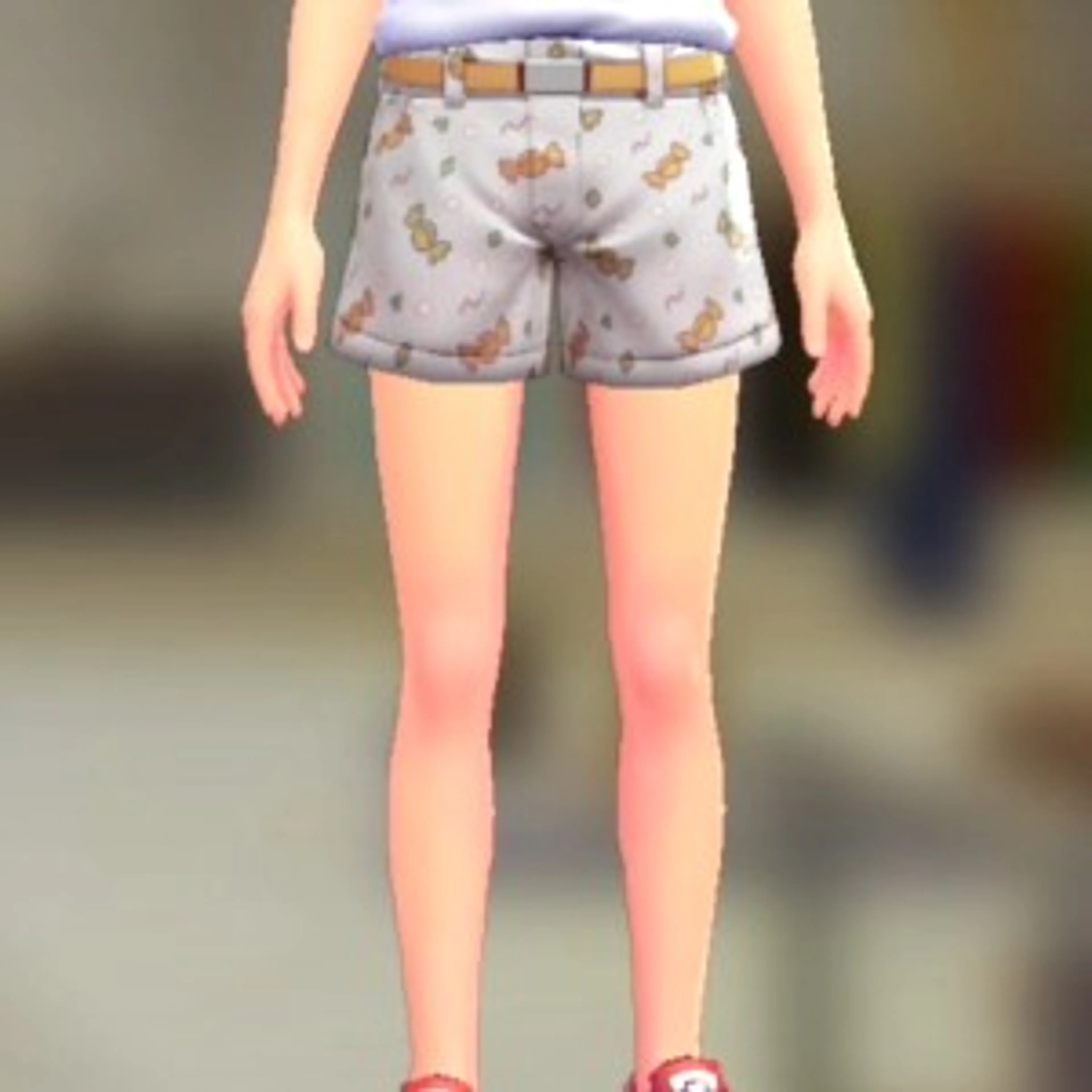 ショートパンツセット - キャンディホワイト イエロー