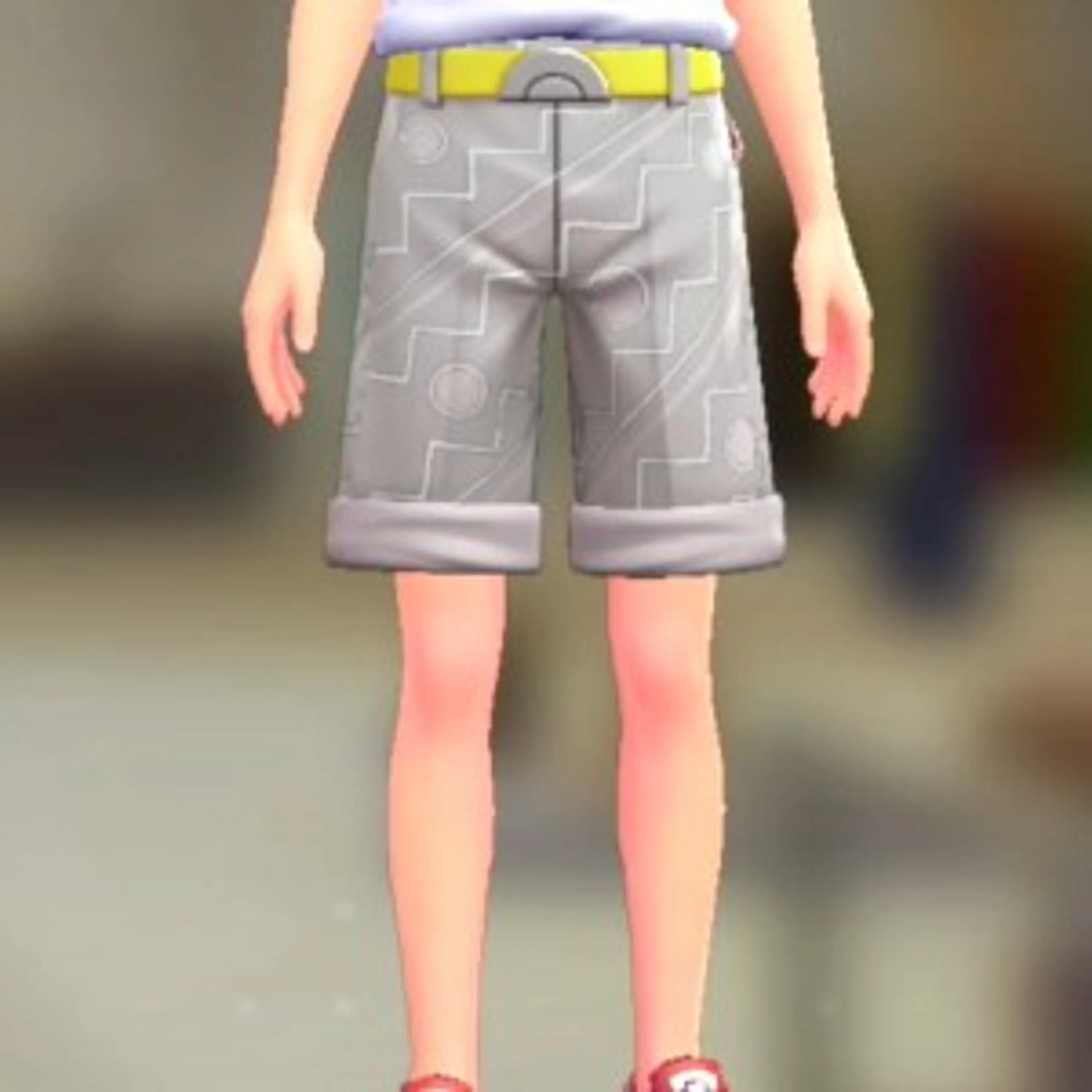 ショートテーパードセット - サイケグレー レモンイエロー