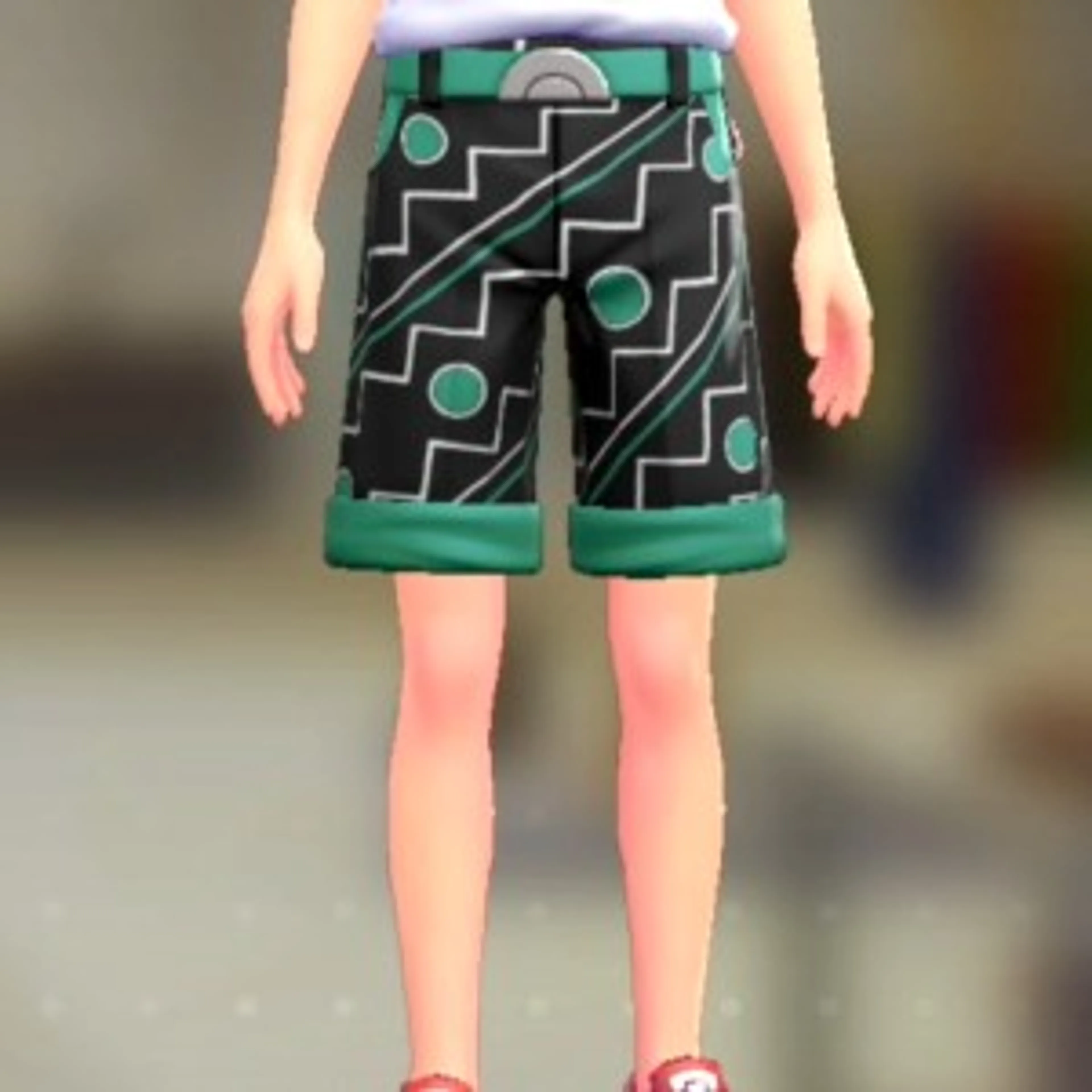 ショートテーパードセット - サイケグリーン エメラルドグリーン