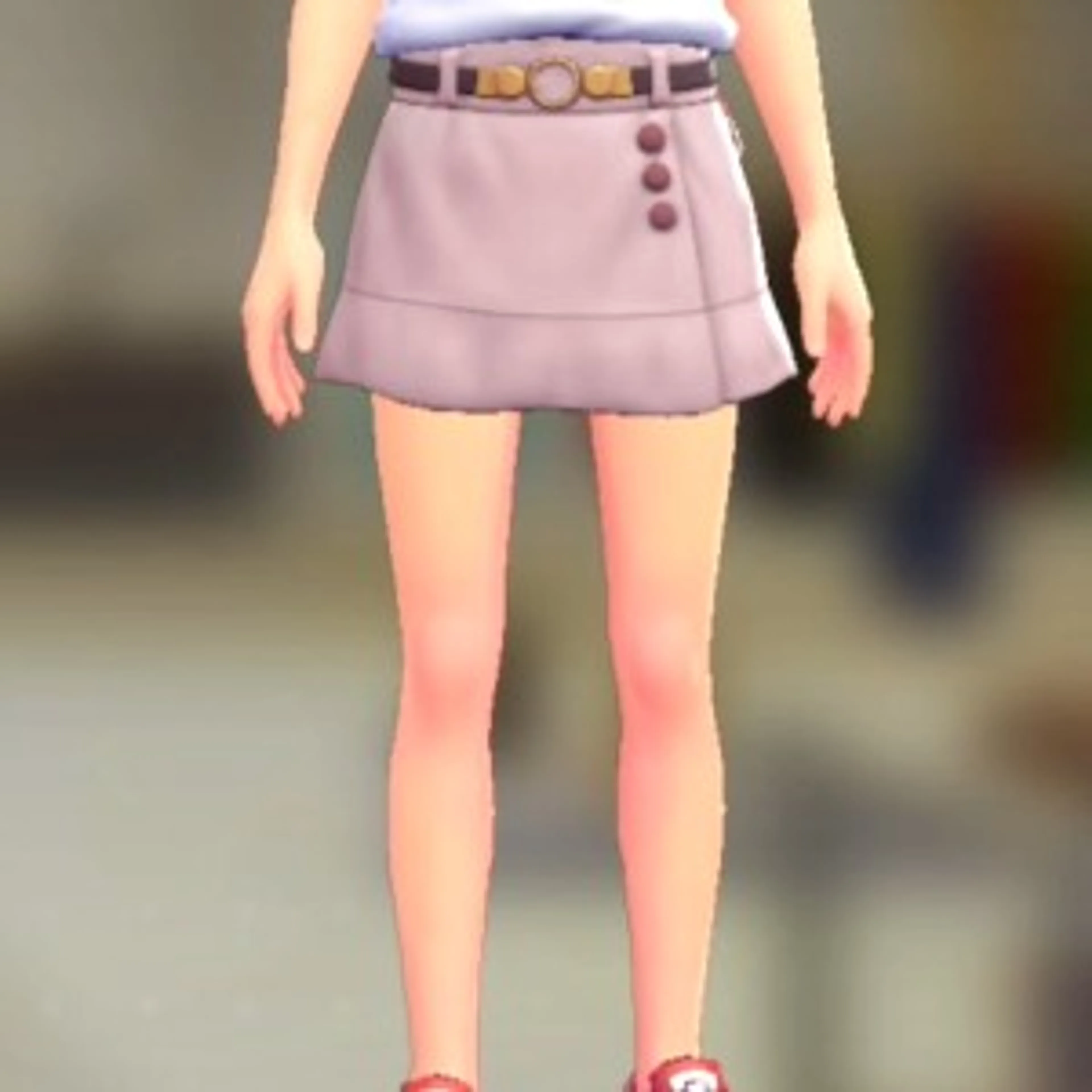 ラップキュロットセット - ペールピンク ピンクブラウン