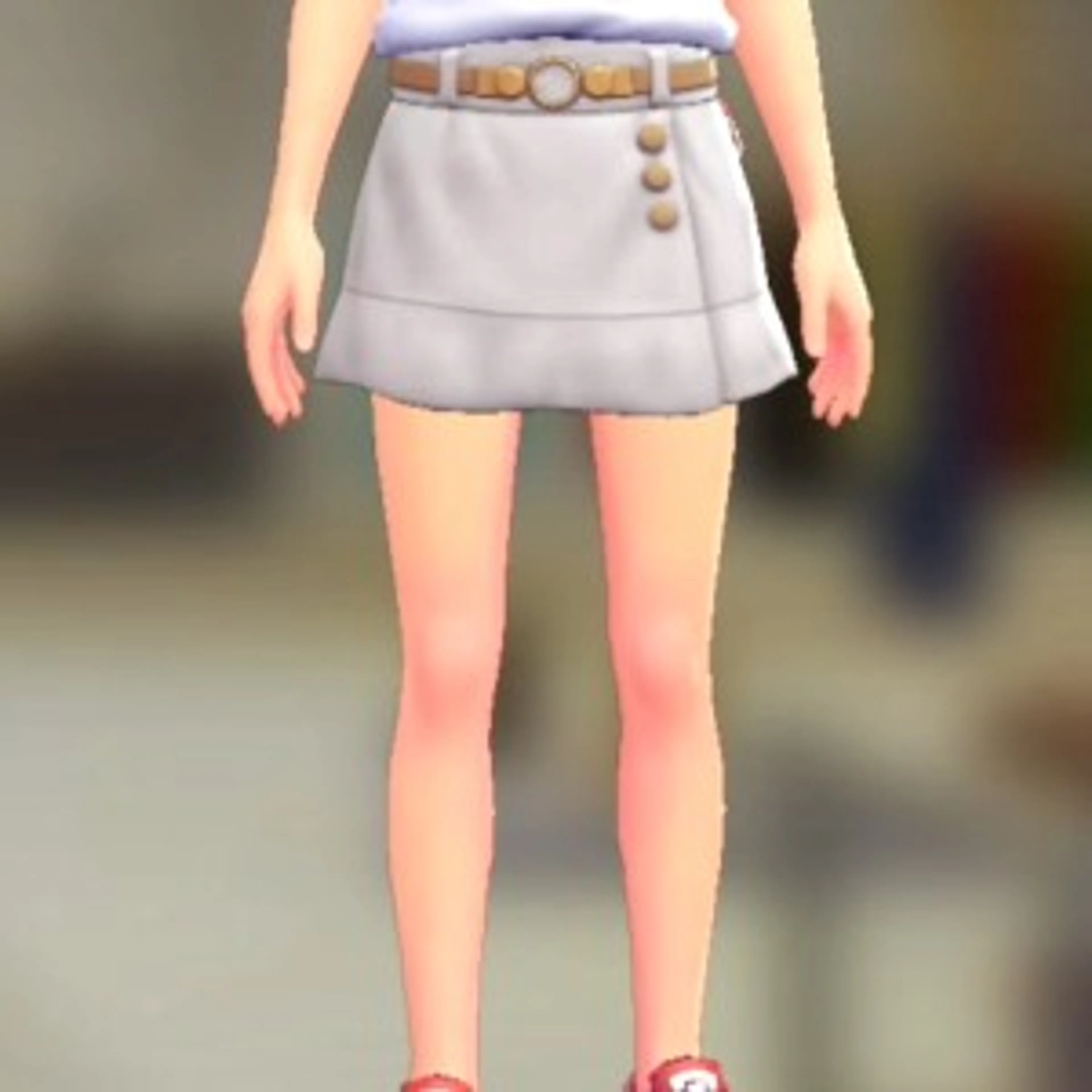 ラップキュロットセット - ホワイト ライトキャメル