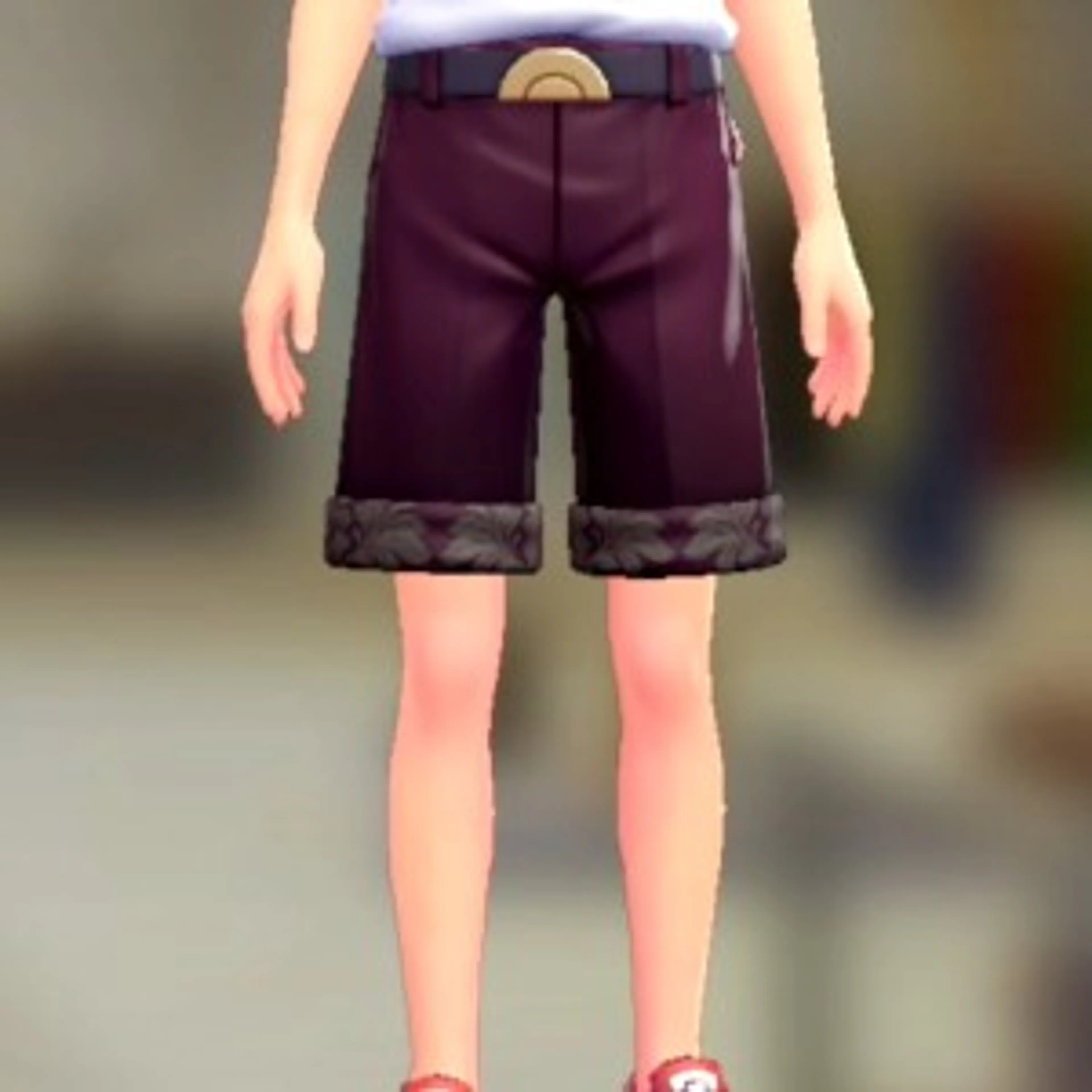 ショートテーパードセット - ダマスクレッド ダークパープル