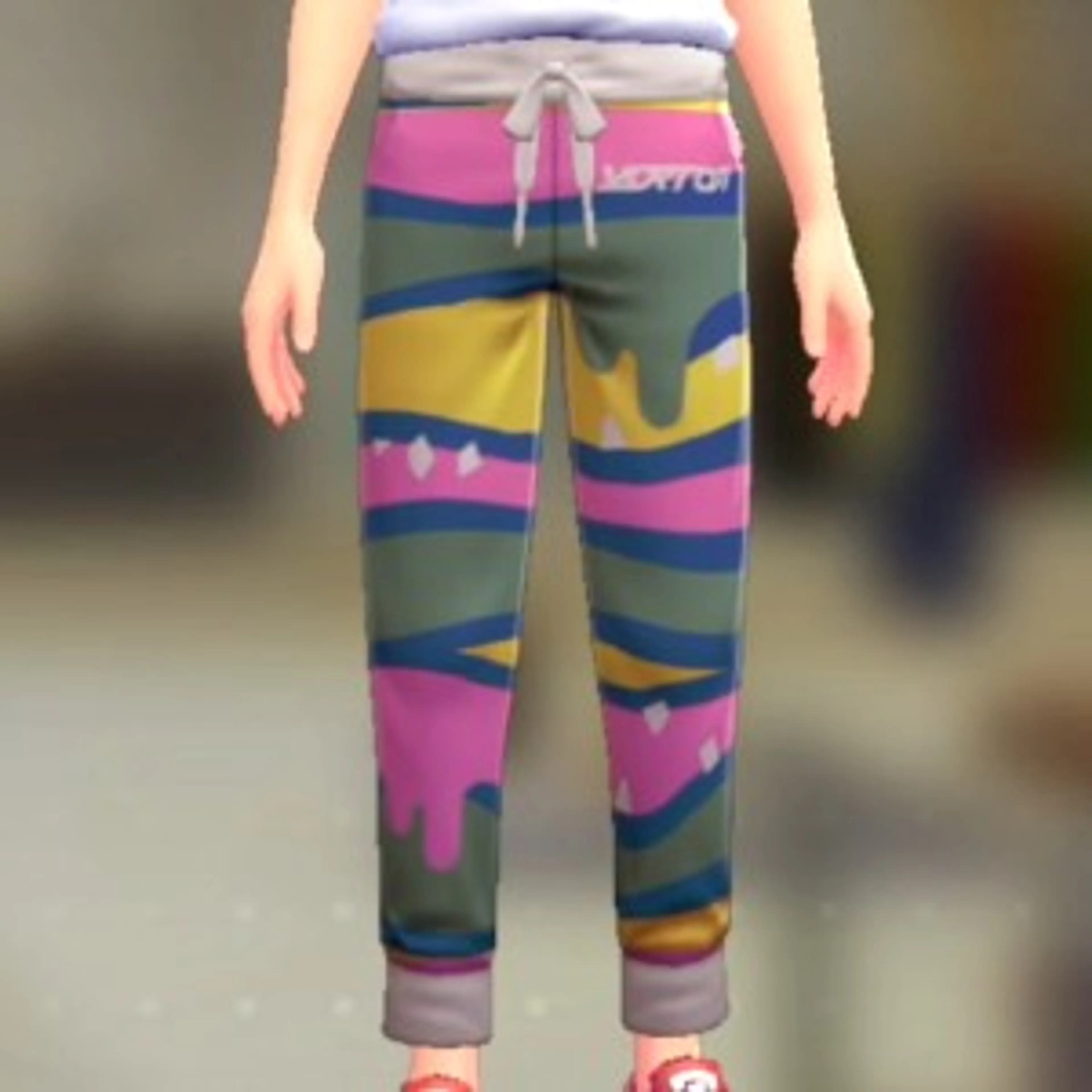 パターンジャージパンツ - カラフルケミストリー