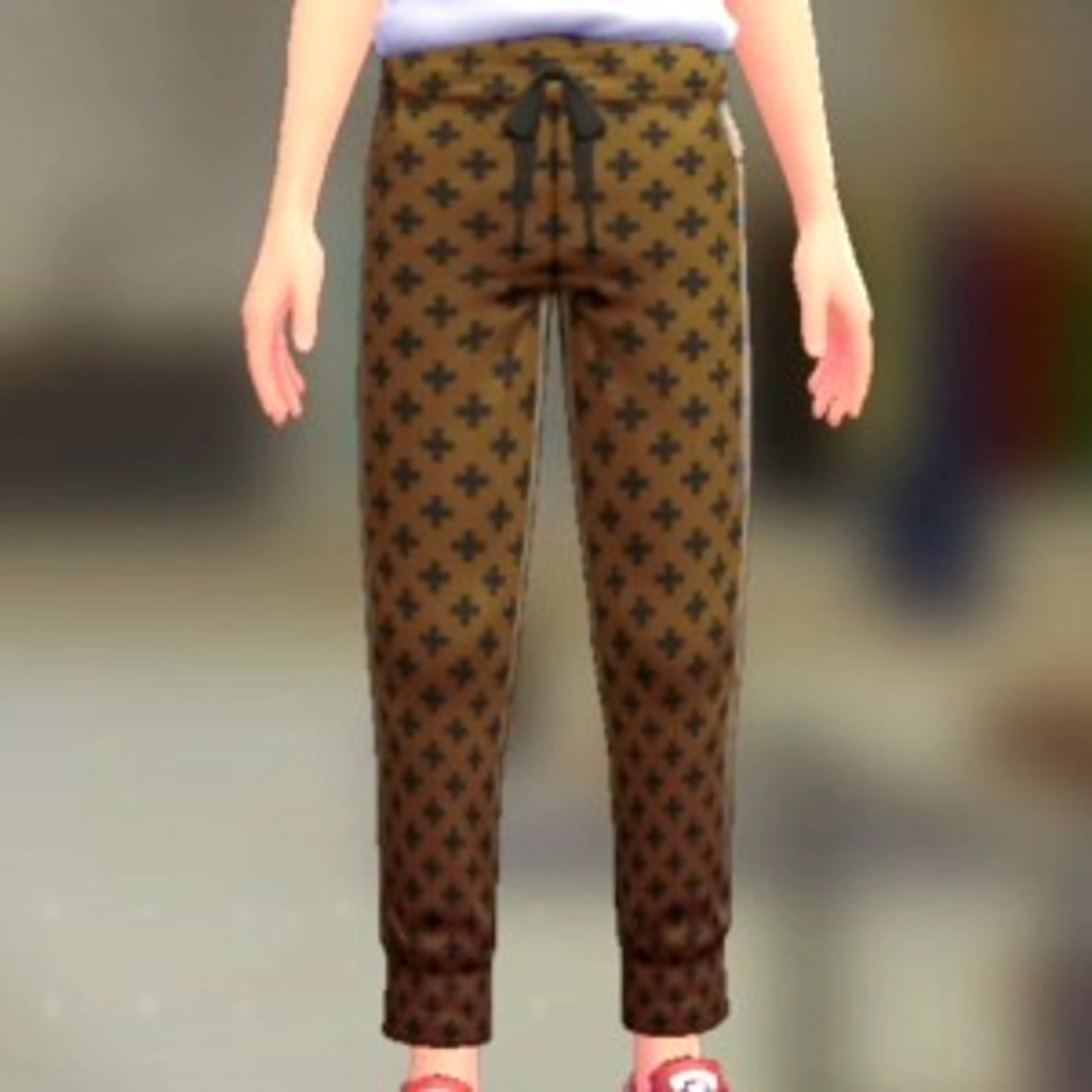 パターンジャージパンツ - クロスパターン