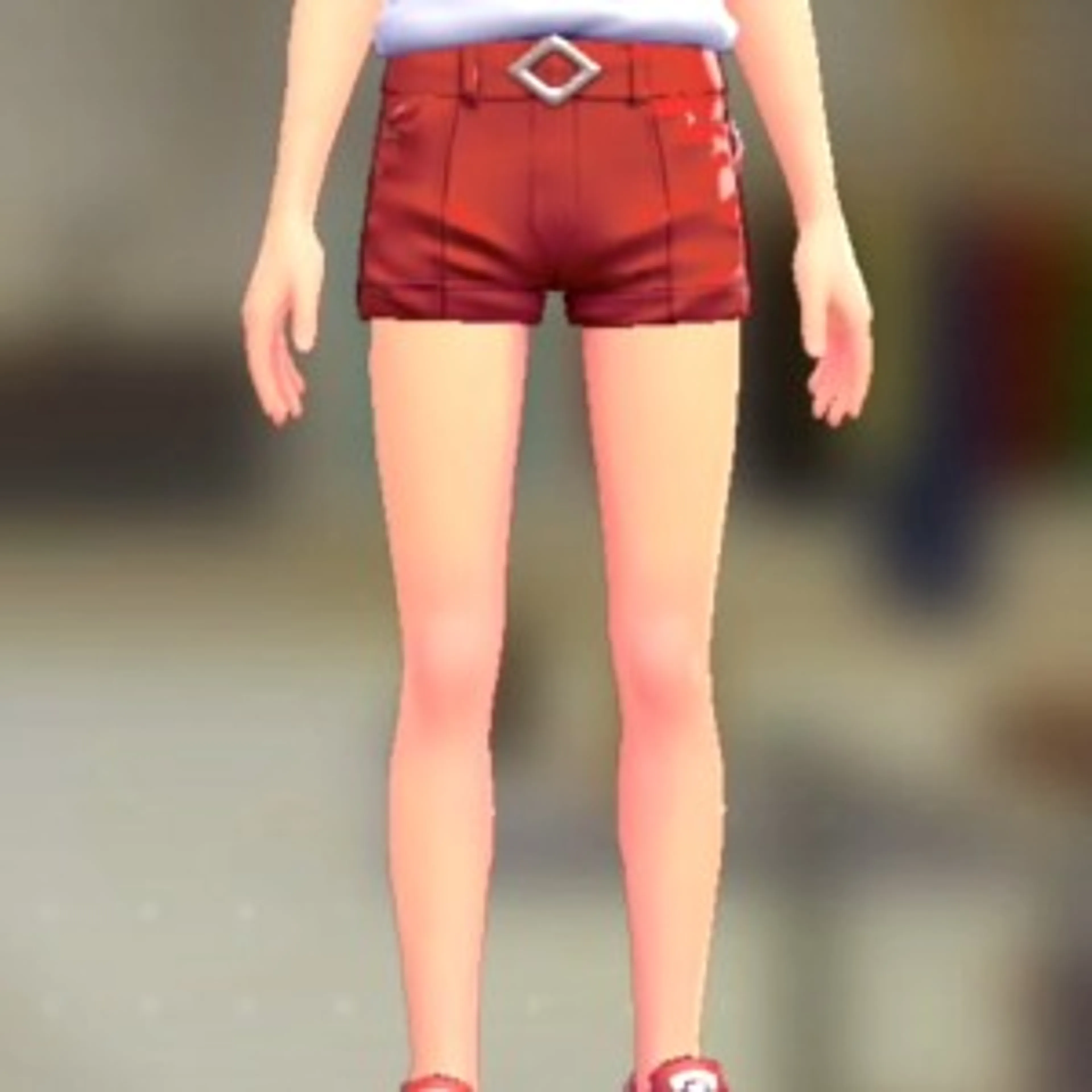 ホットパンツセット - ビビッドレッド ビビッドレッド