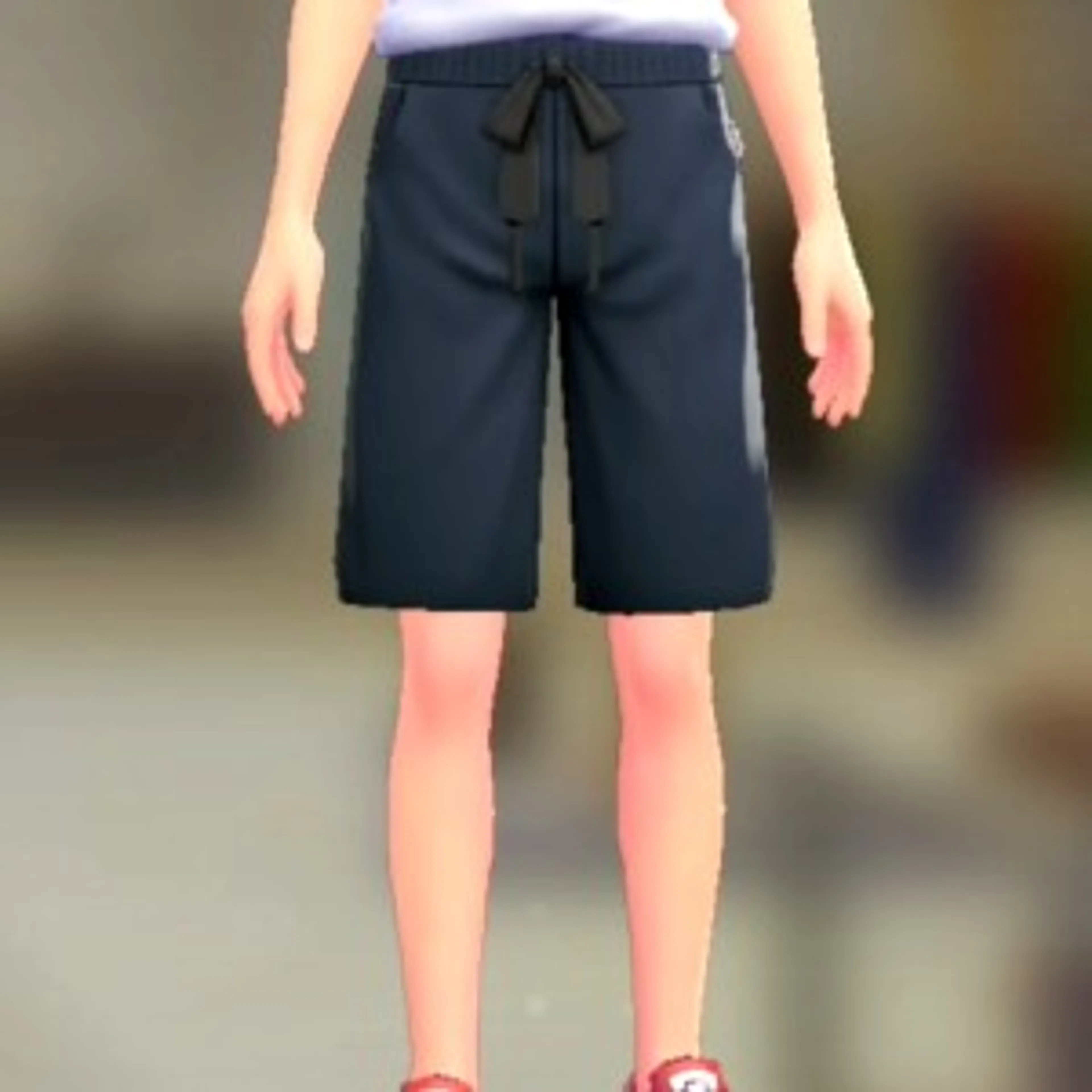 スウェットハーフパンツ - ネイビー