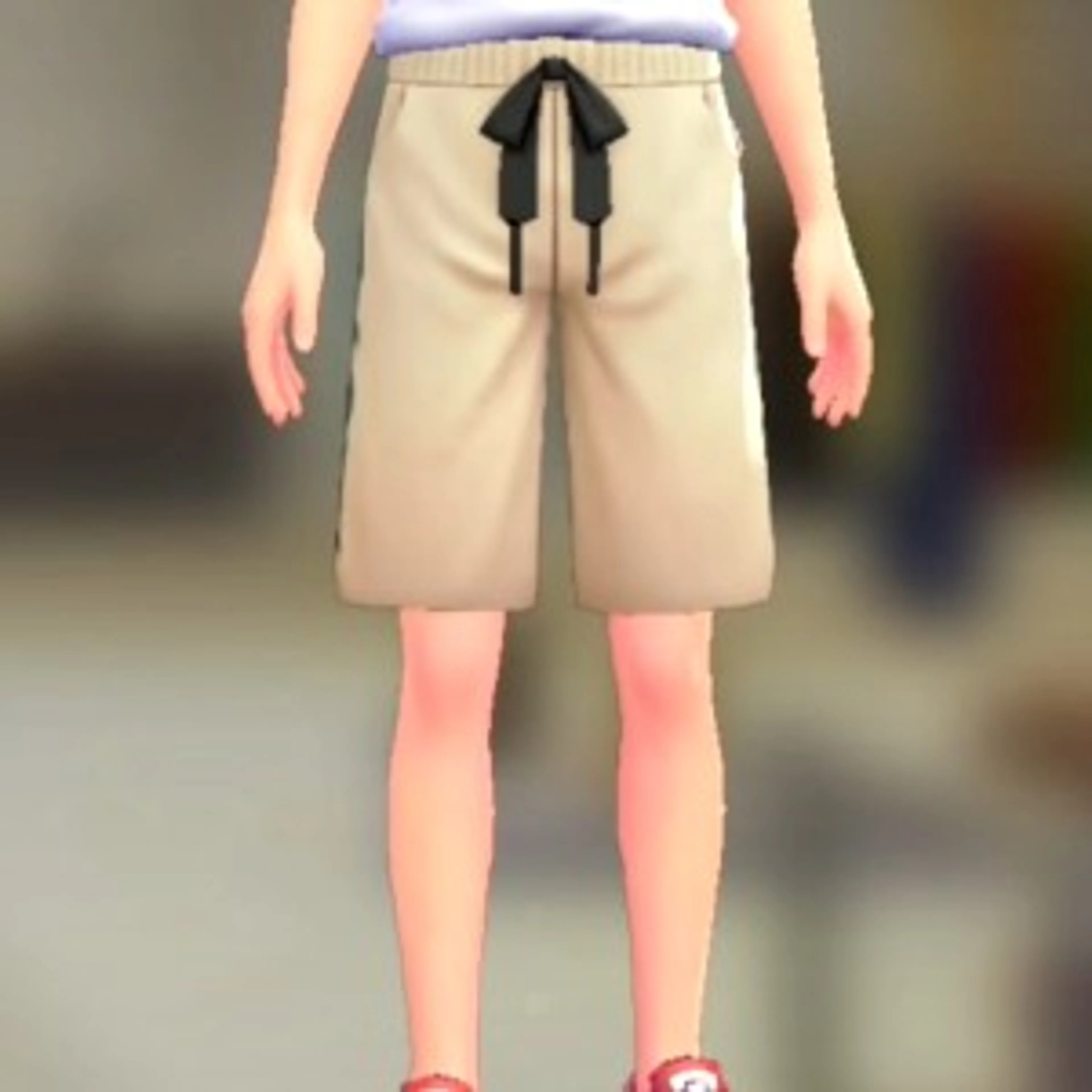 スウェットハーフパンツ - アイボリー