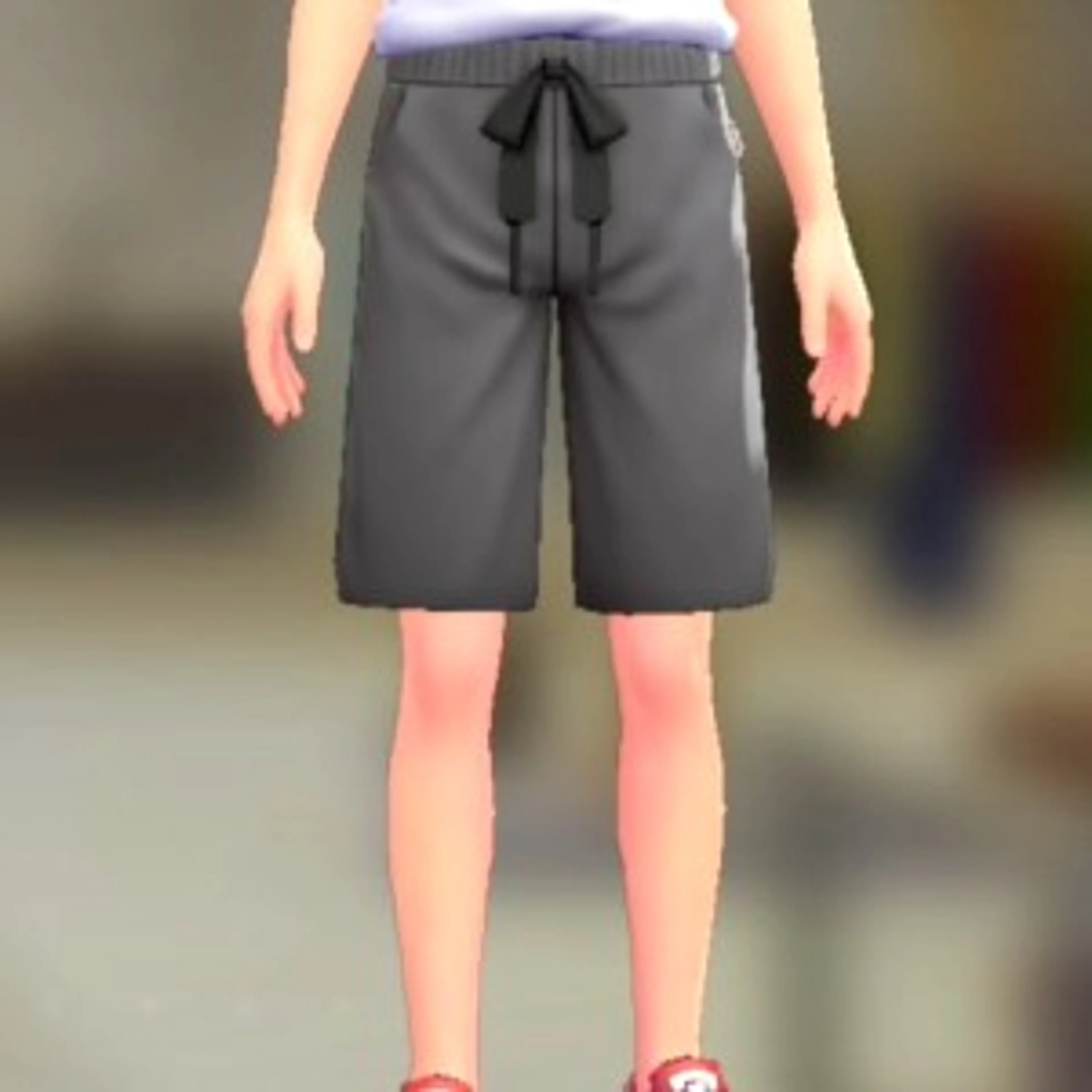 スウェットハーフパンツ - グレー