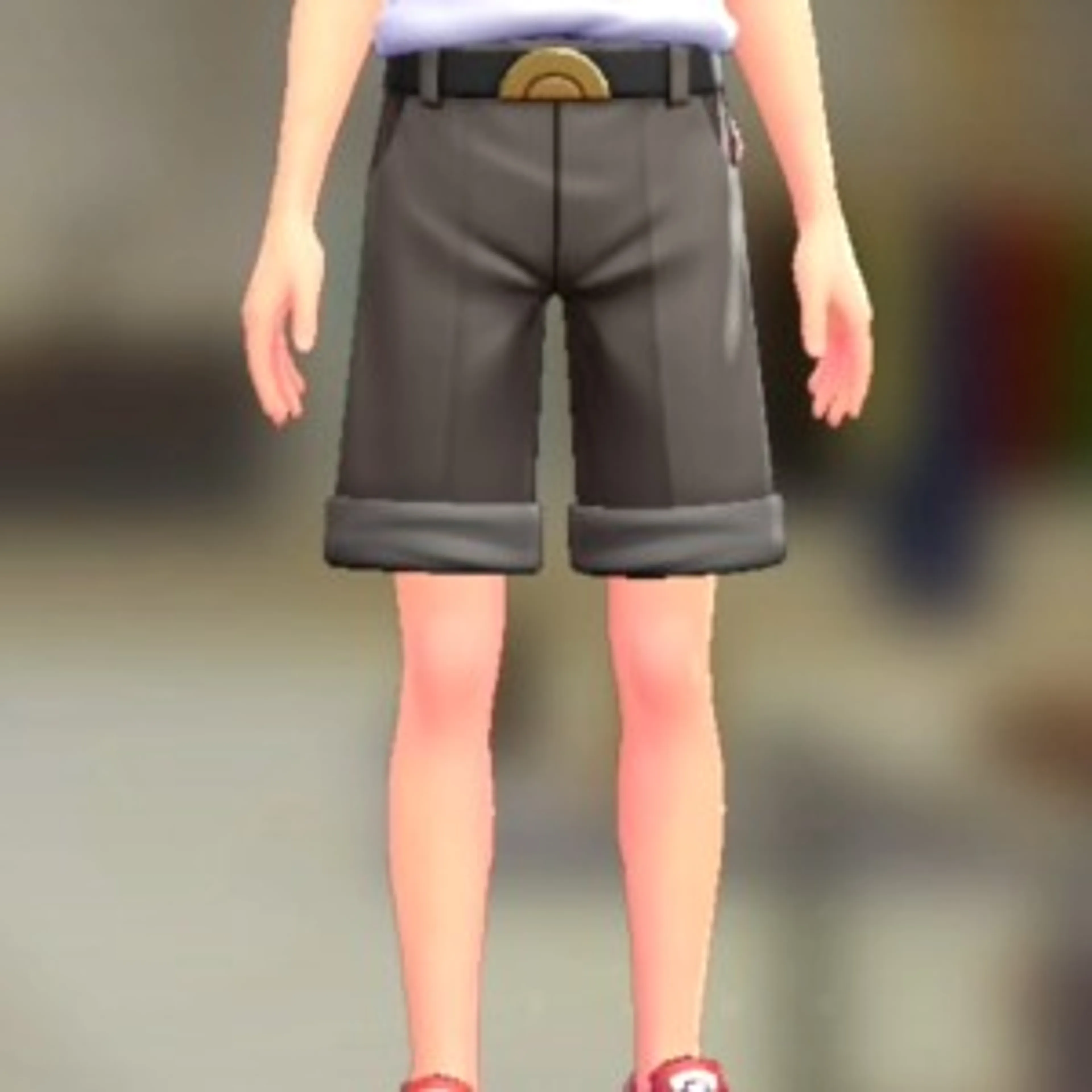 ショートテーパードセット - グレージュ アンティーブラック