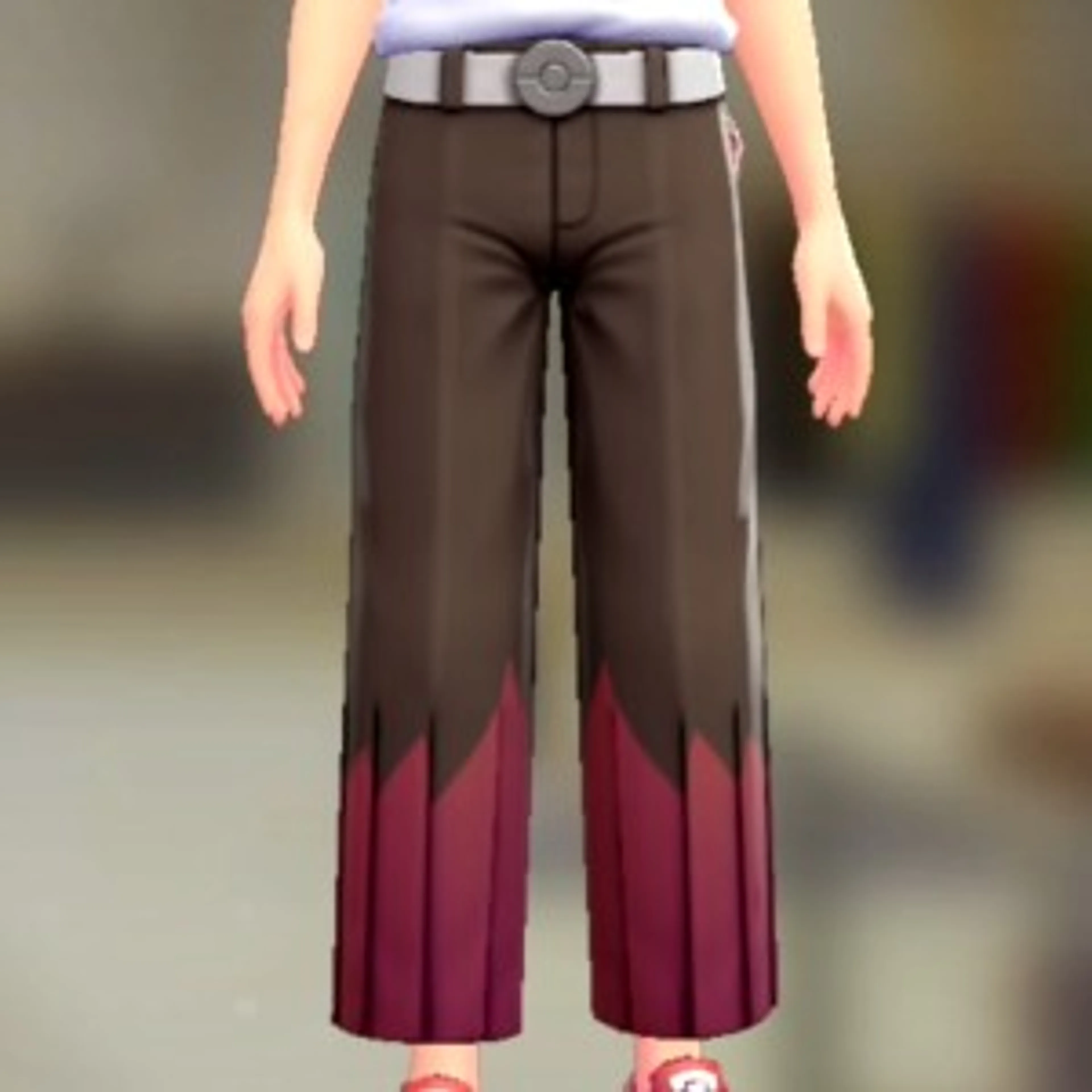 ワイドスラックスセット - こわもてブラウン ホワイト