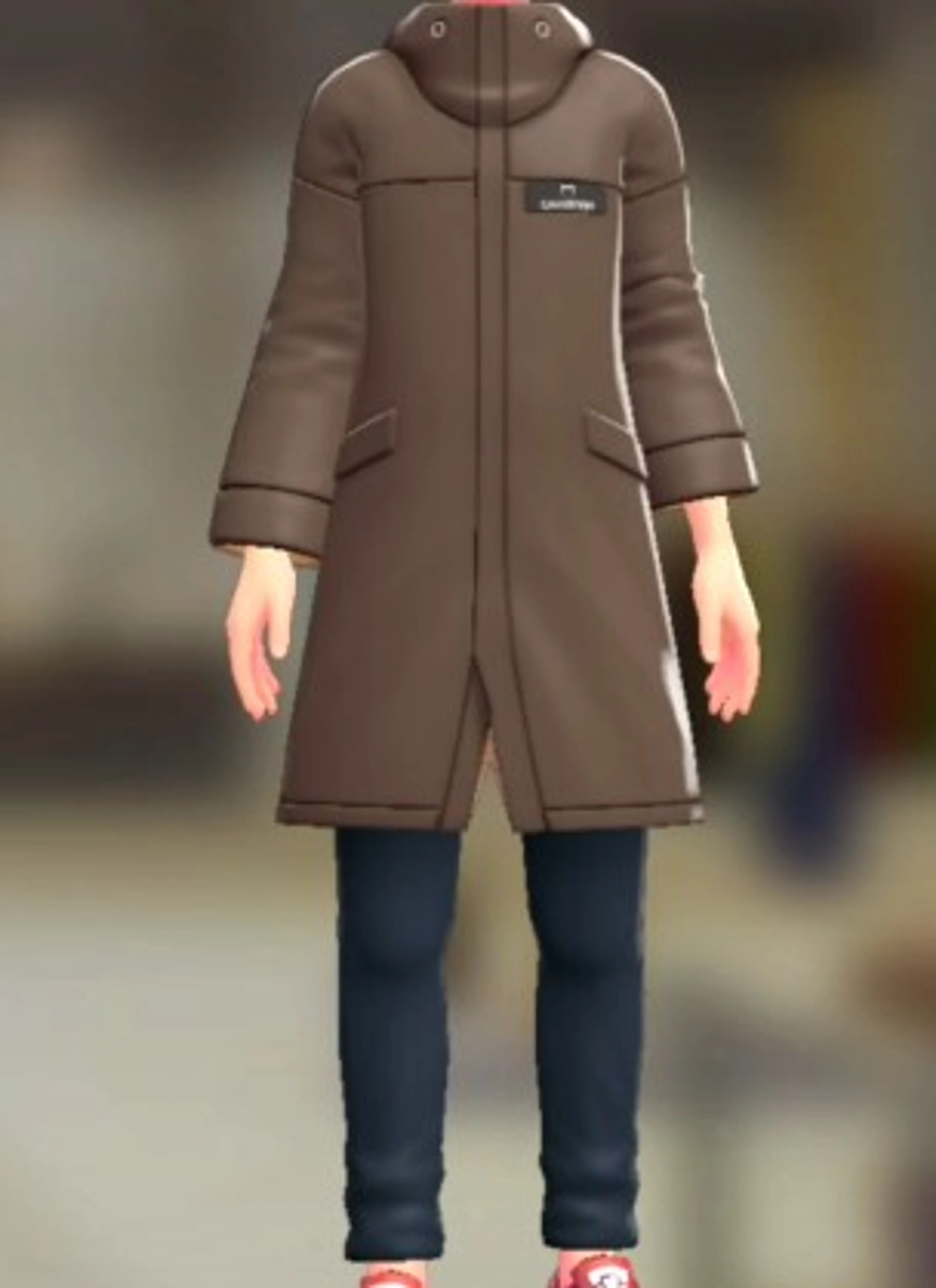 モッズコート&パンツセット - ダークブラウン ネイビー