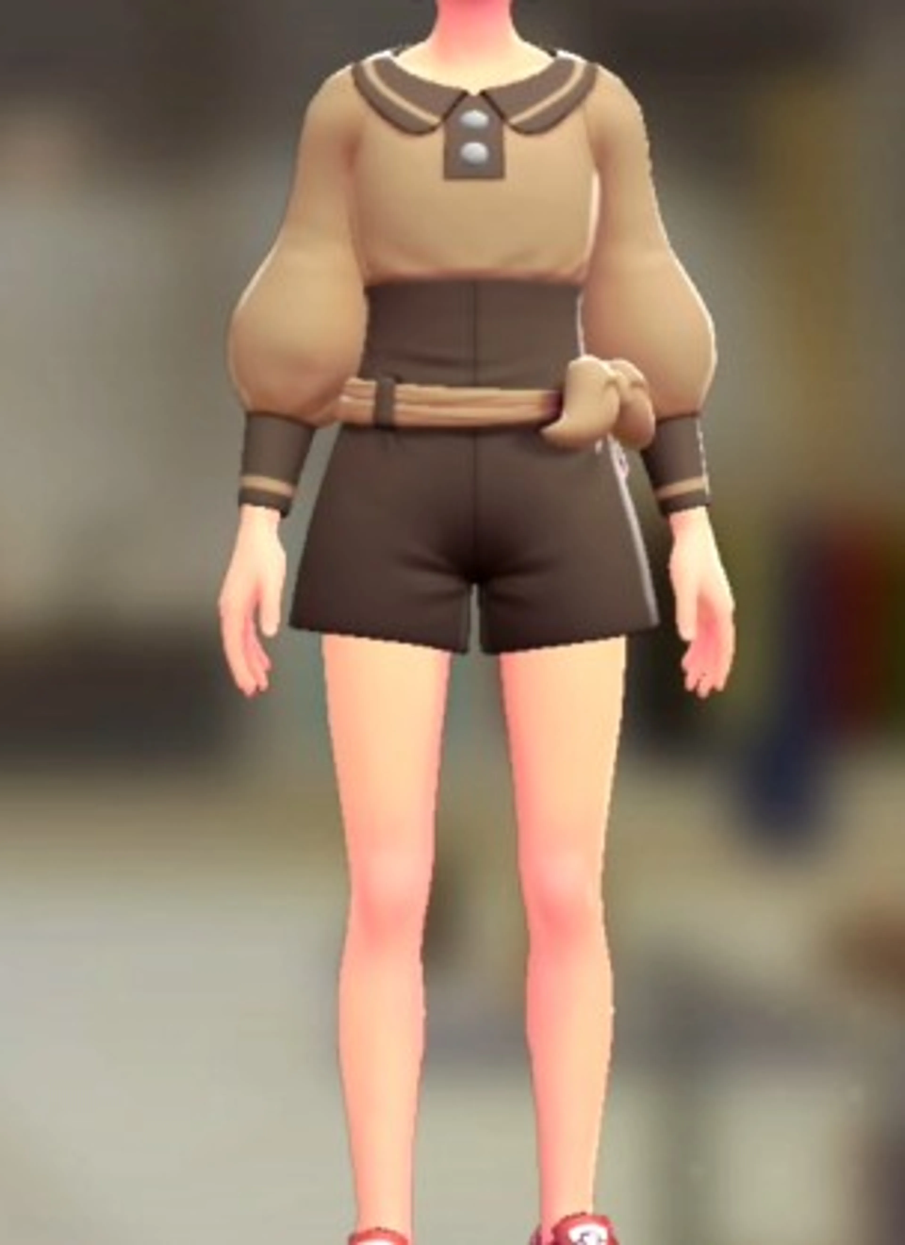 ロンパース&ベルトセット - レトロブラン キャメル