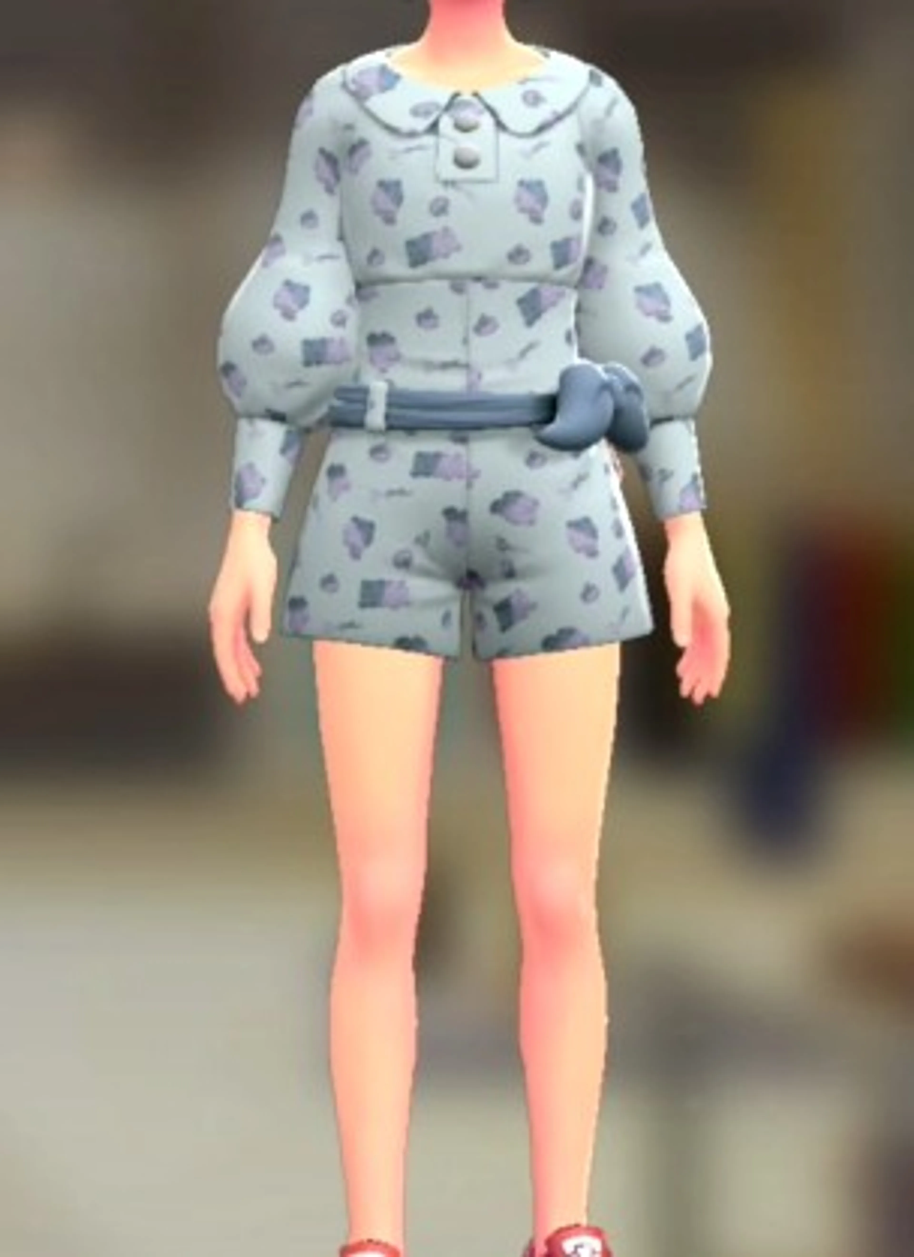 ロンバース&ベルトセット - スイートブルー ペールブルー