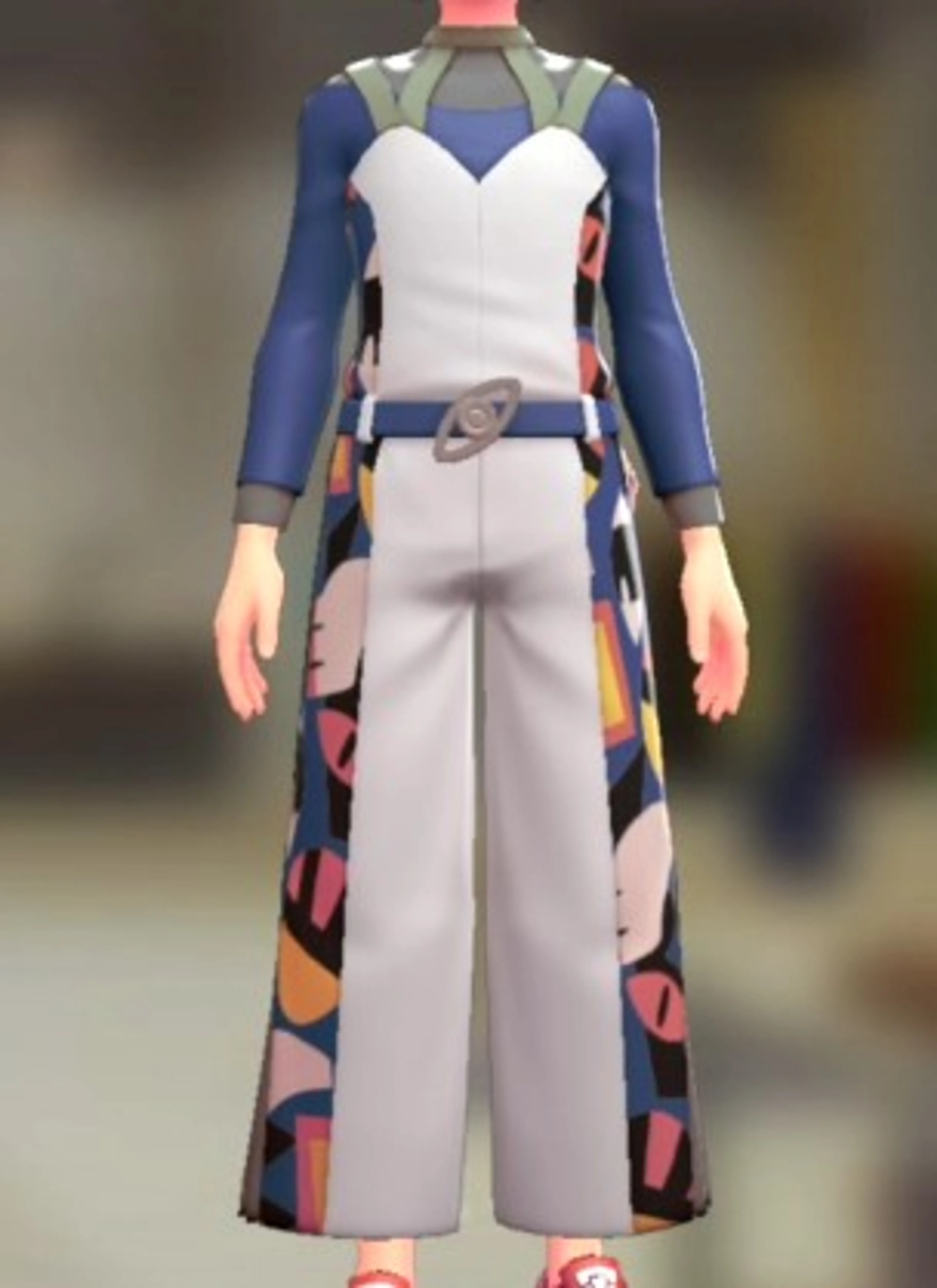 サロペット&トップスセット - スピリットホワイト ブルー