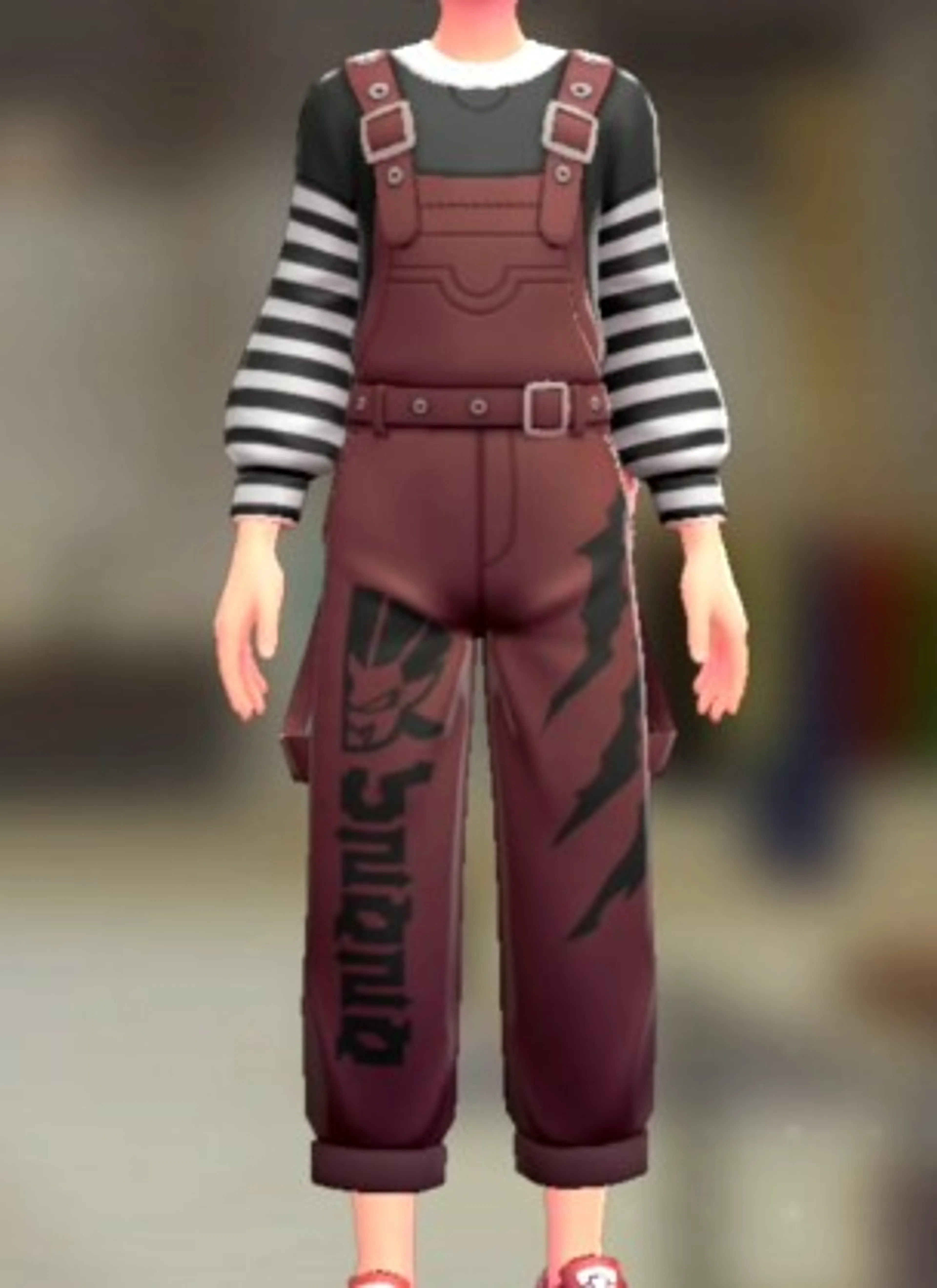 ビッグロゴサロペットセット - クローレッド ブラックボーダー