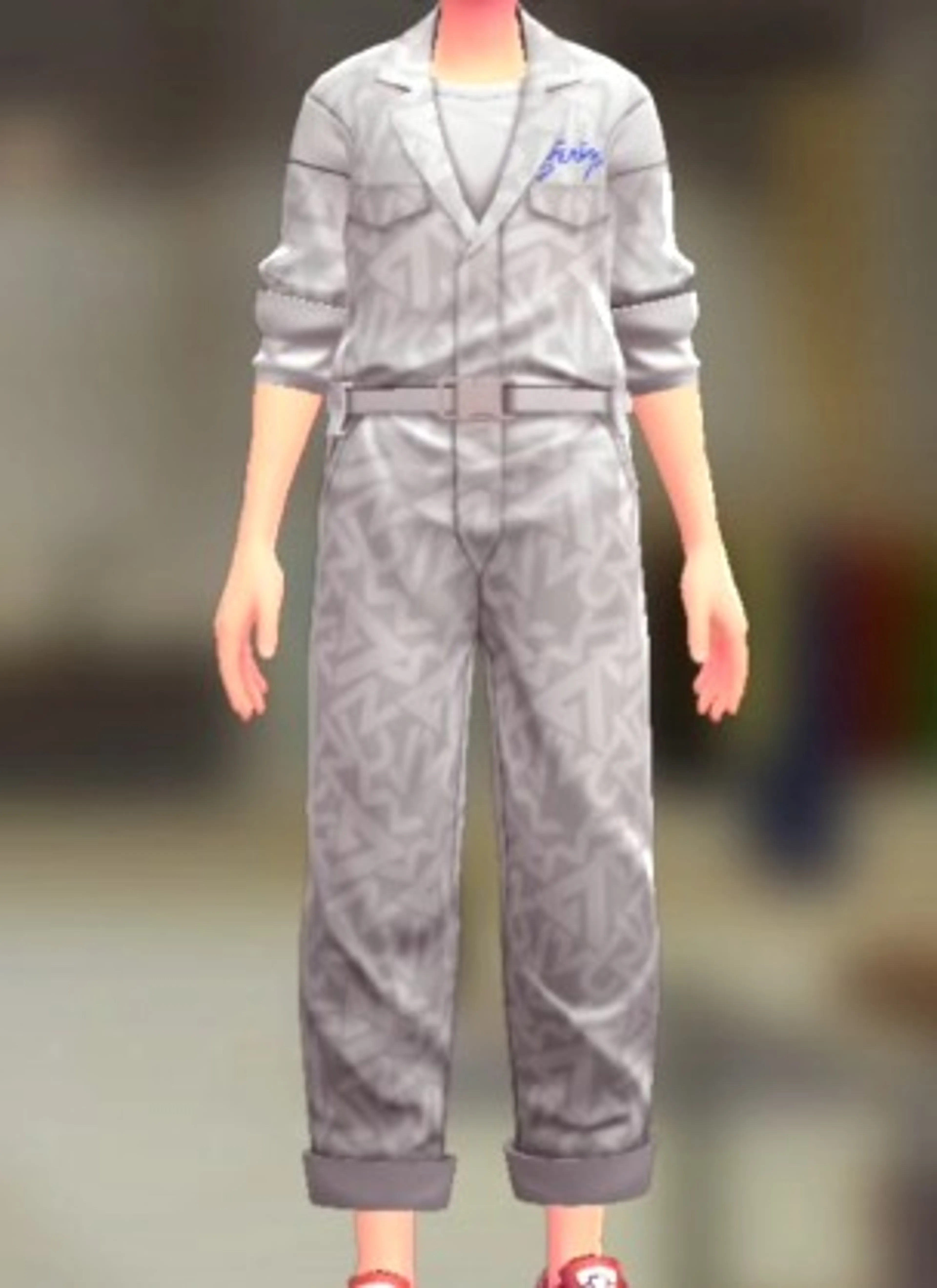 ジャンプスーツ&シャツセット - グラフィティホワイト ビビッドホワイト