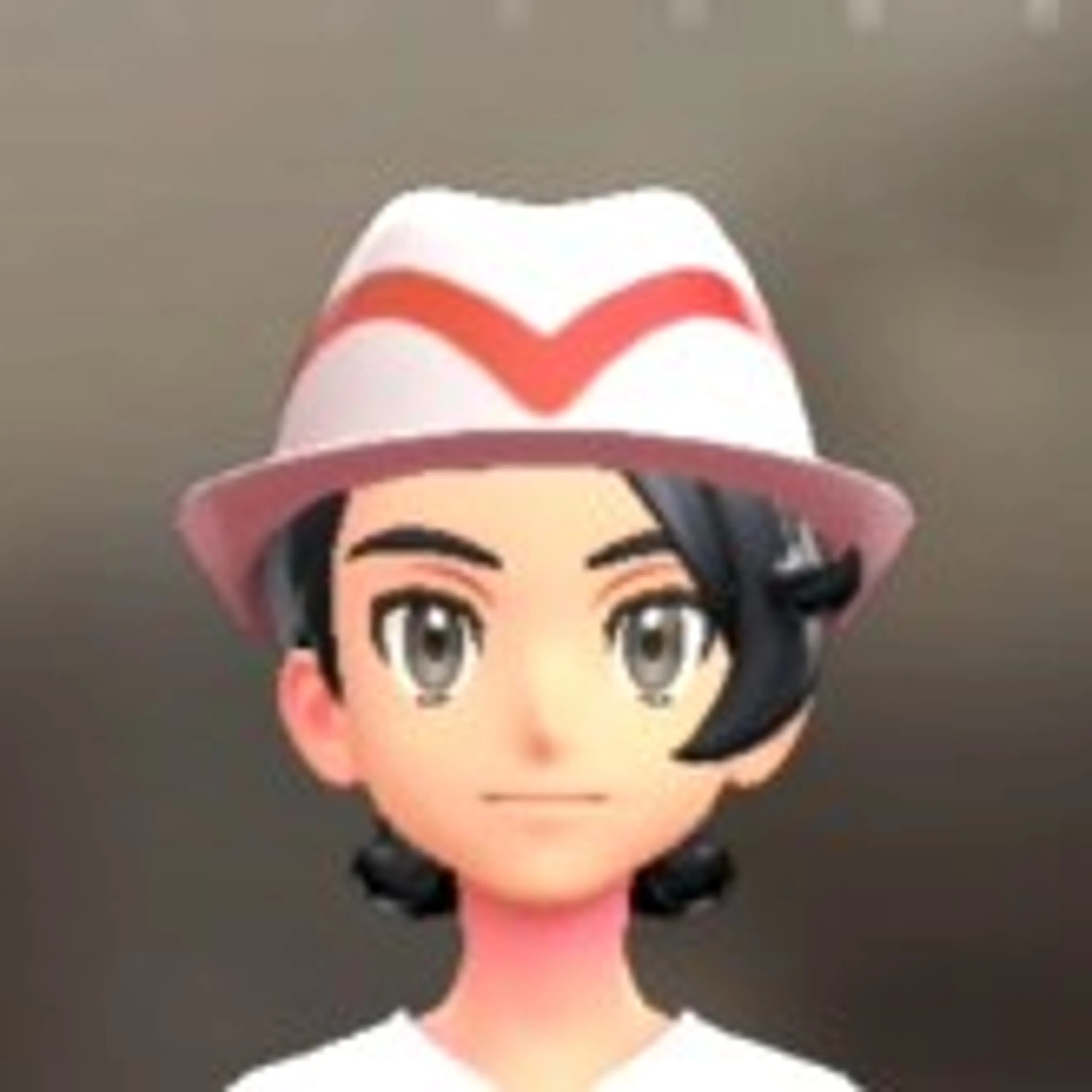 ラインいりソフトハット - ホワイト