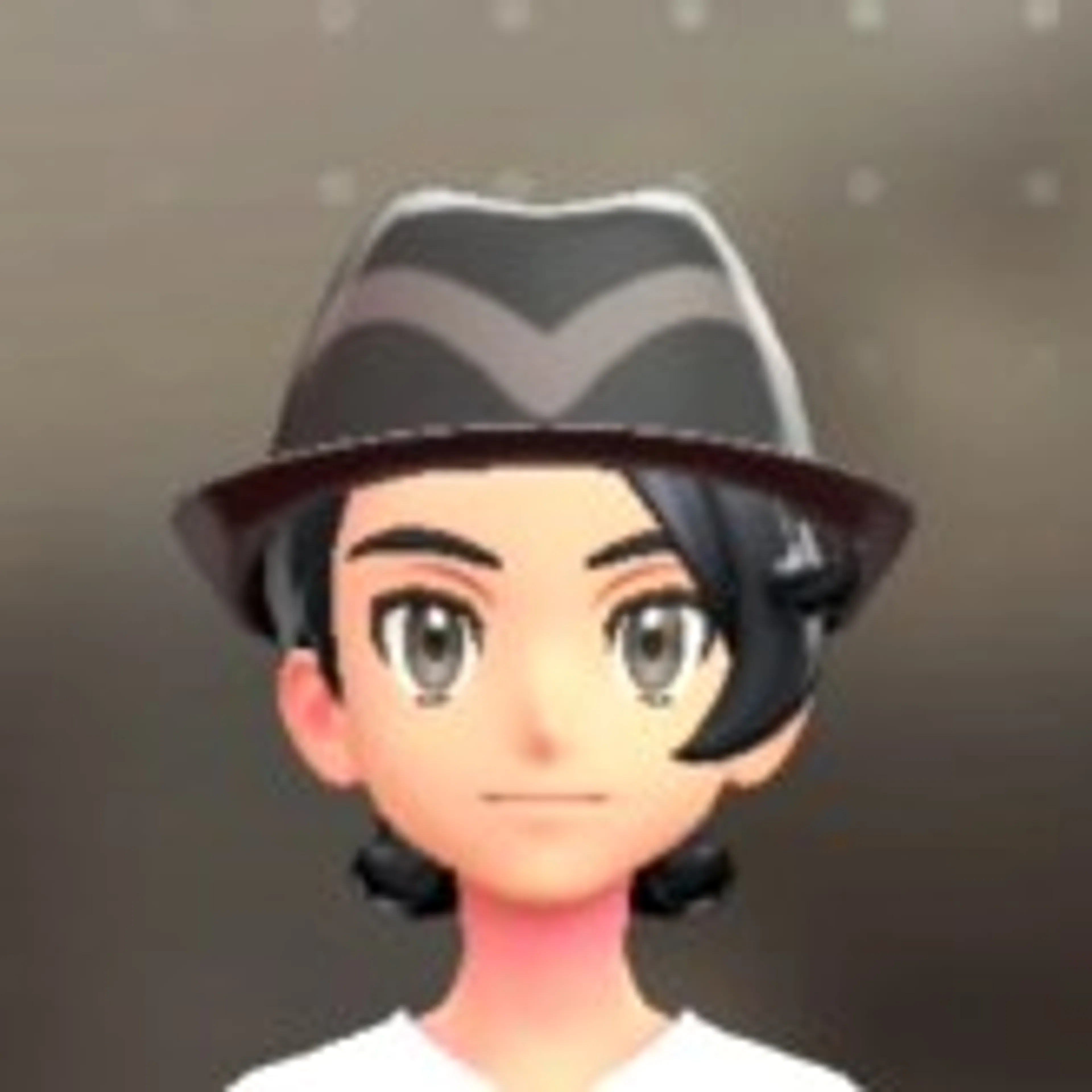 ラインいりソフトハット - ブラック