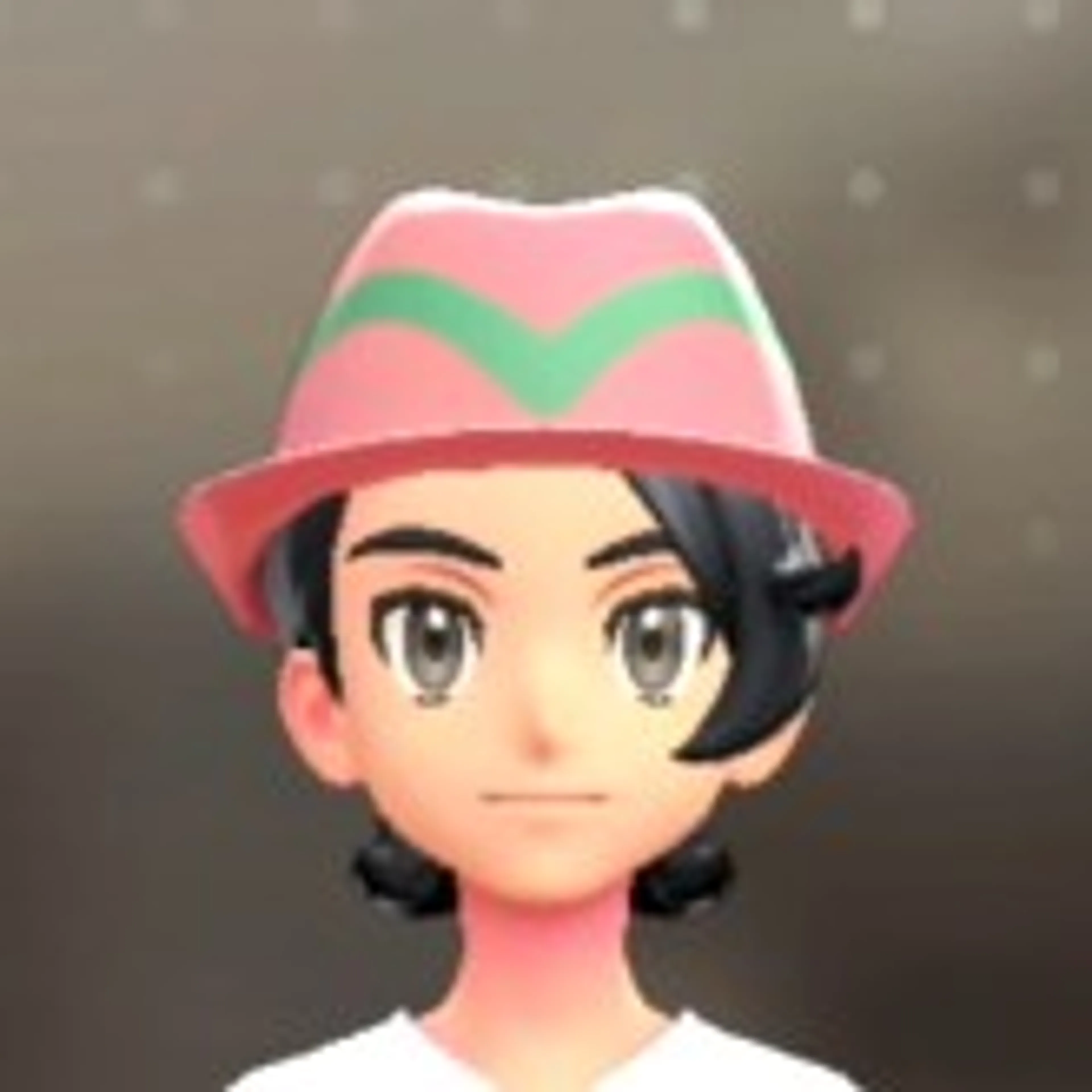 ラインいりソフトハット - ピンク