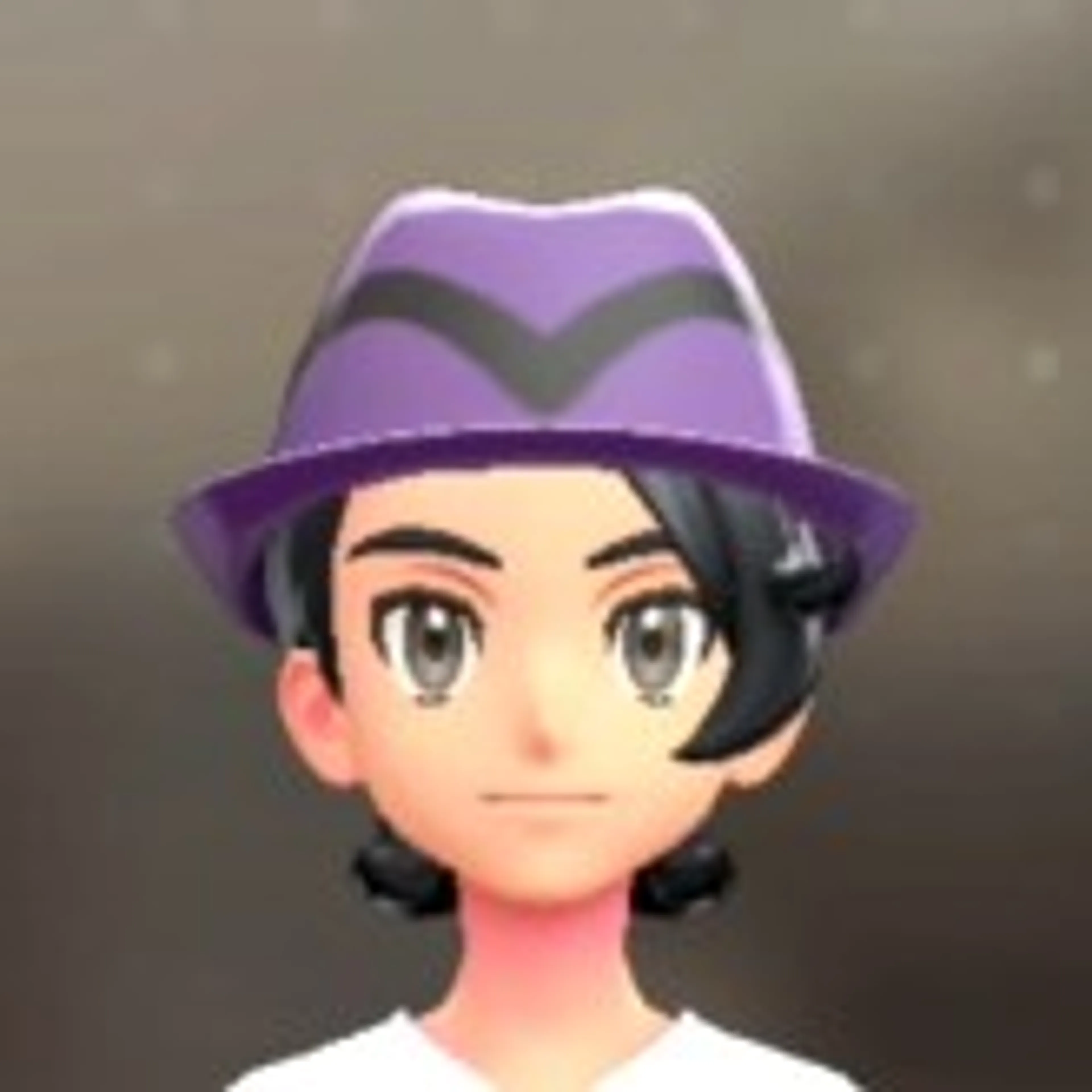 ラインいりソフトハット - パープル