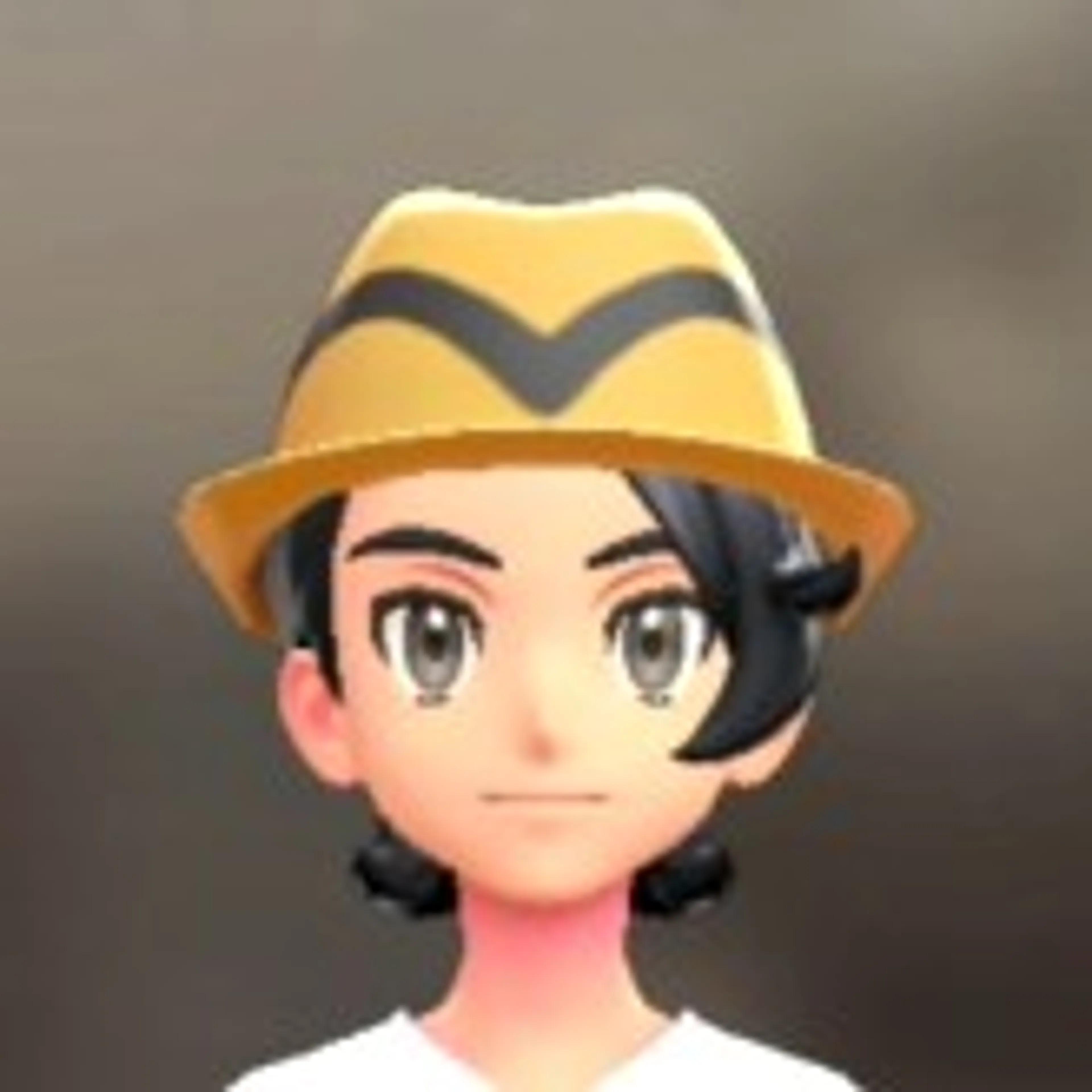 ラインいりソフトハット - イエロー