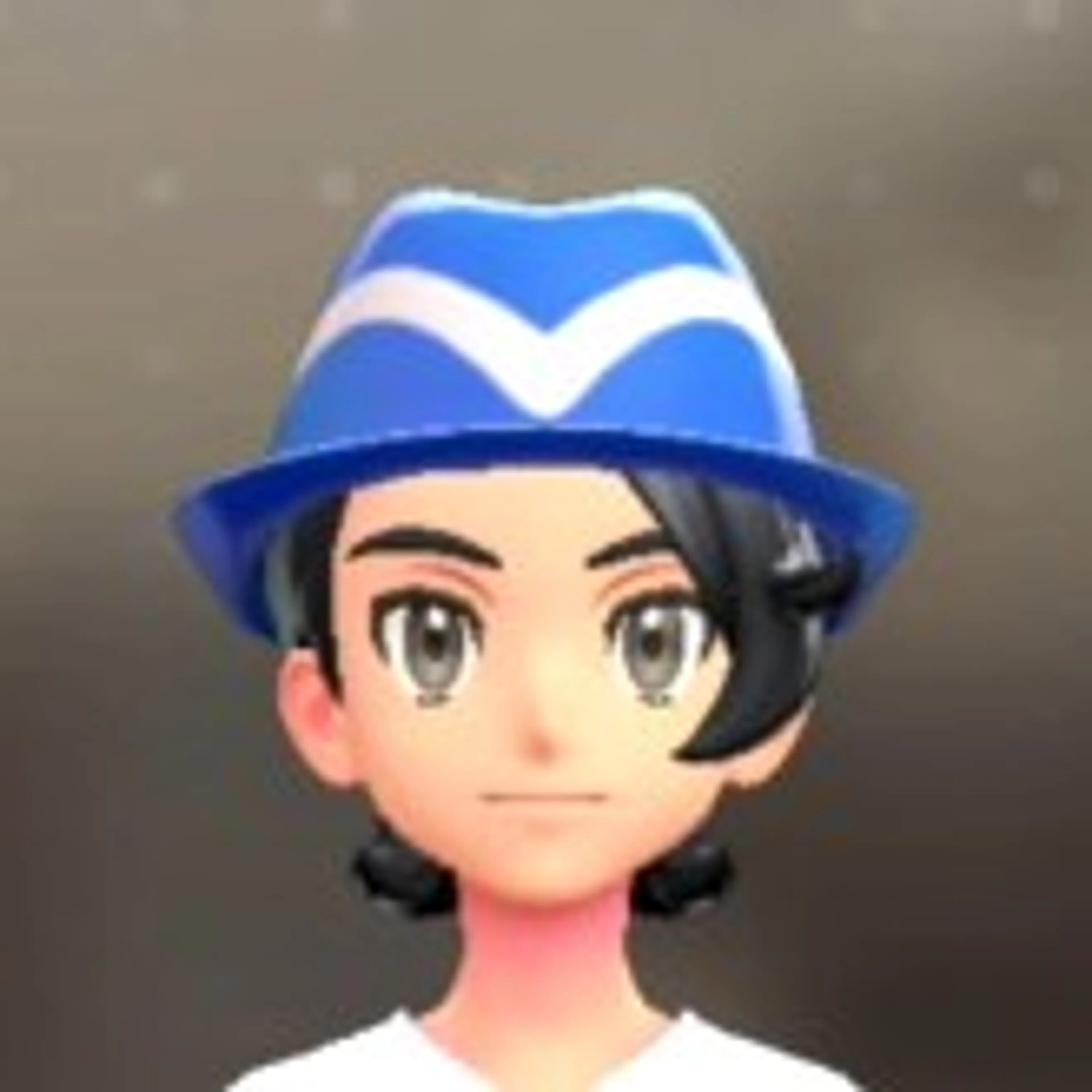 ラインいりソフトハット - ブルー