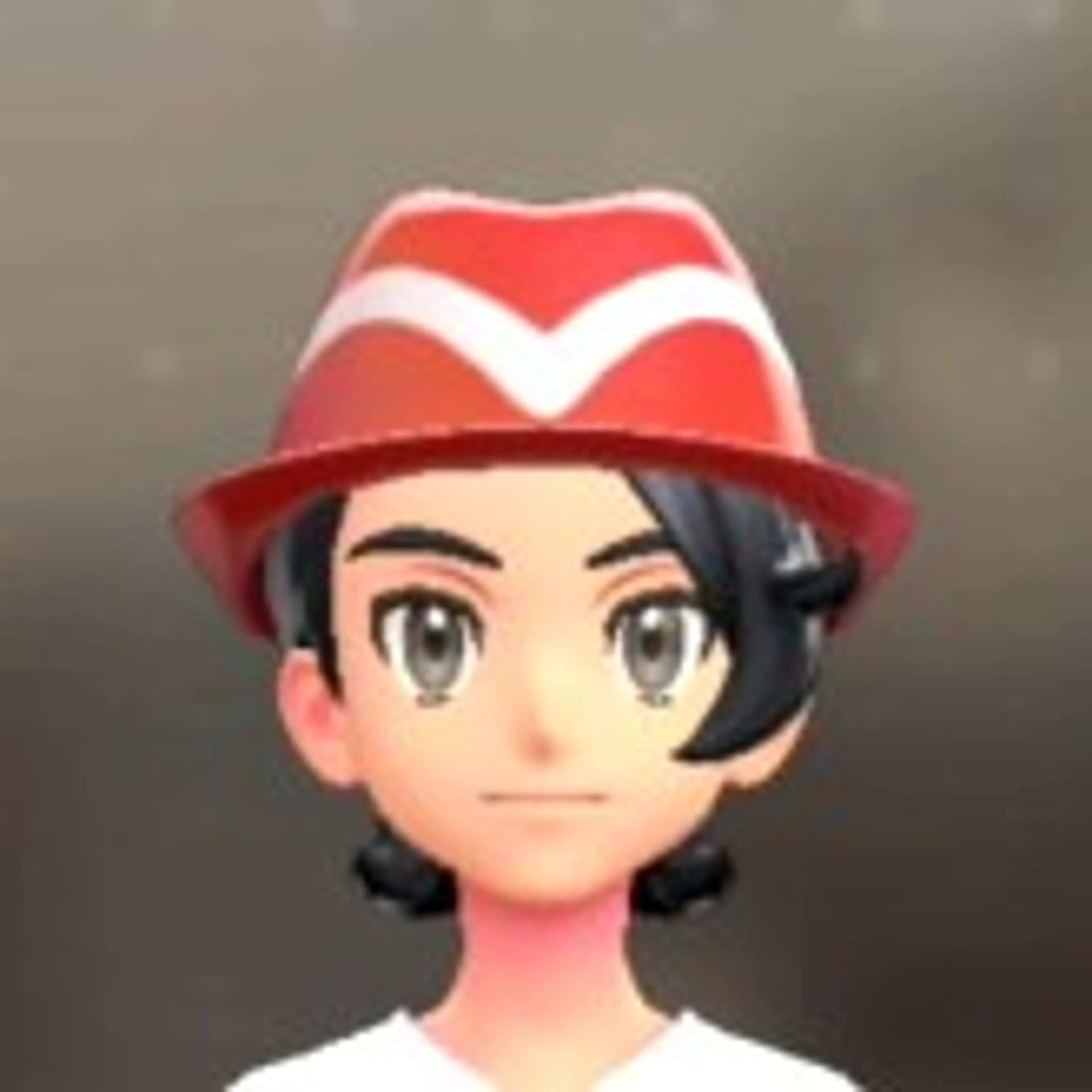 ラインいりソフトハット - レッド