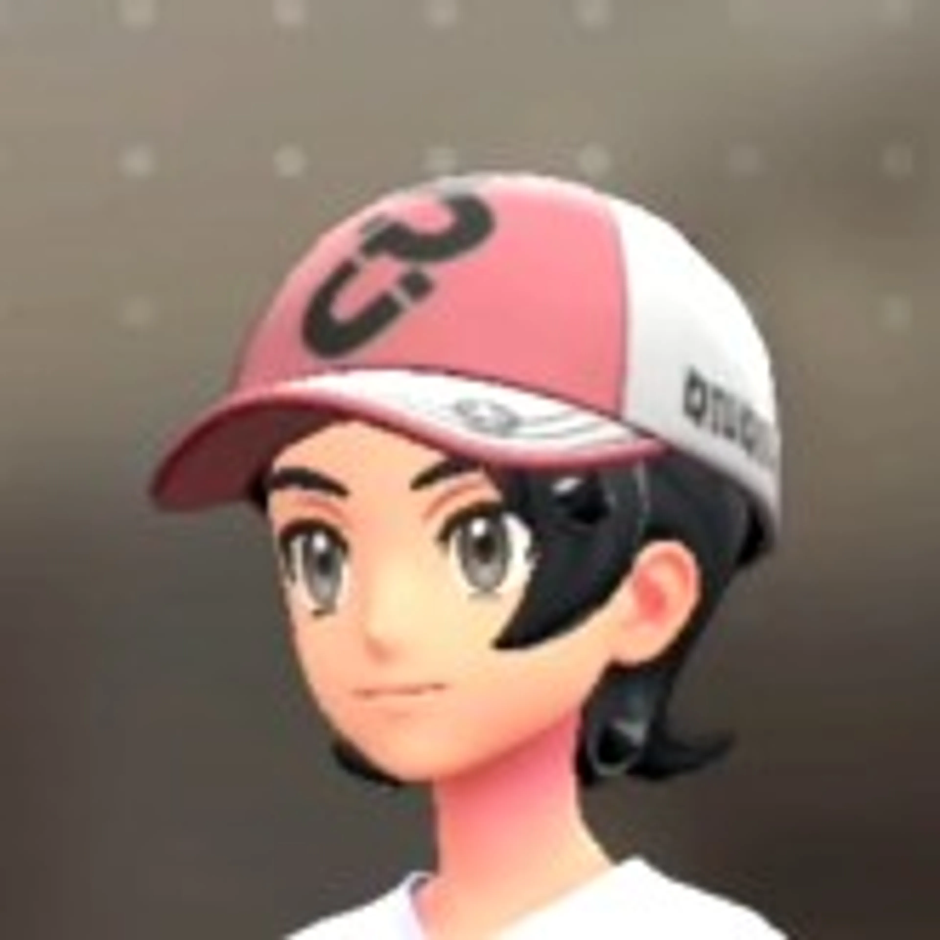 マグネットパターンキャップ - ピンク×ホワイト