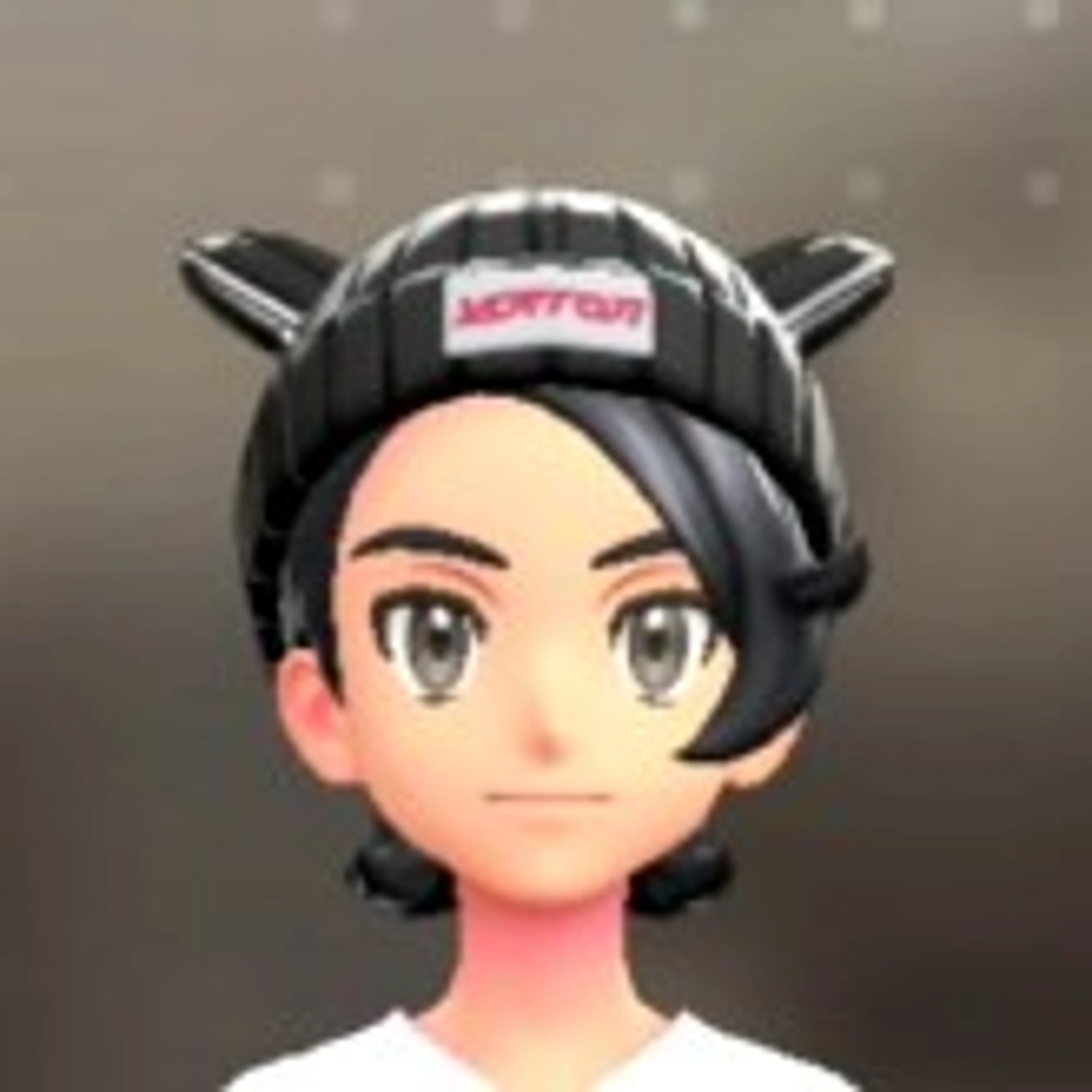 ポケみみニットキャップ - ゲンガーブラック