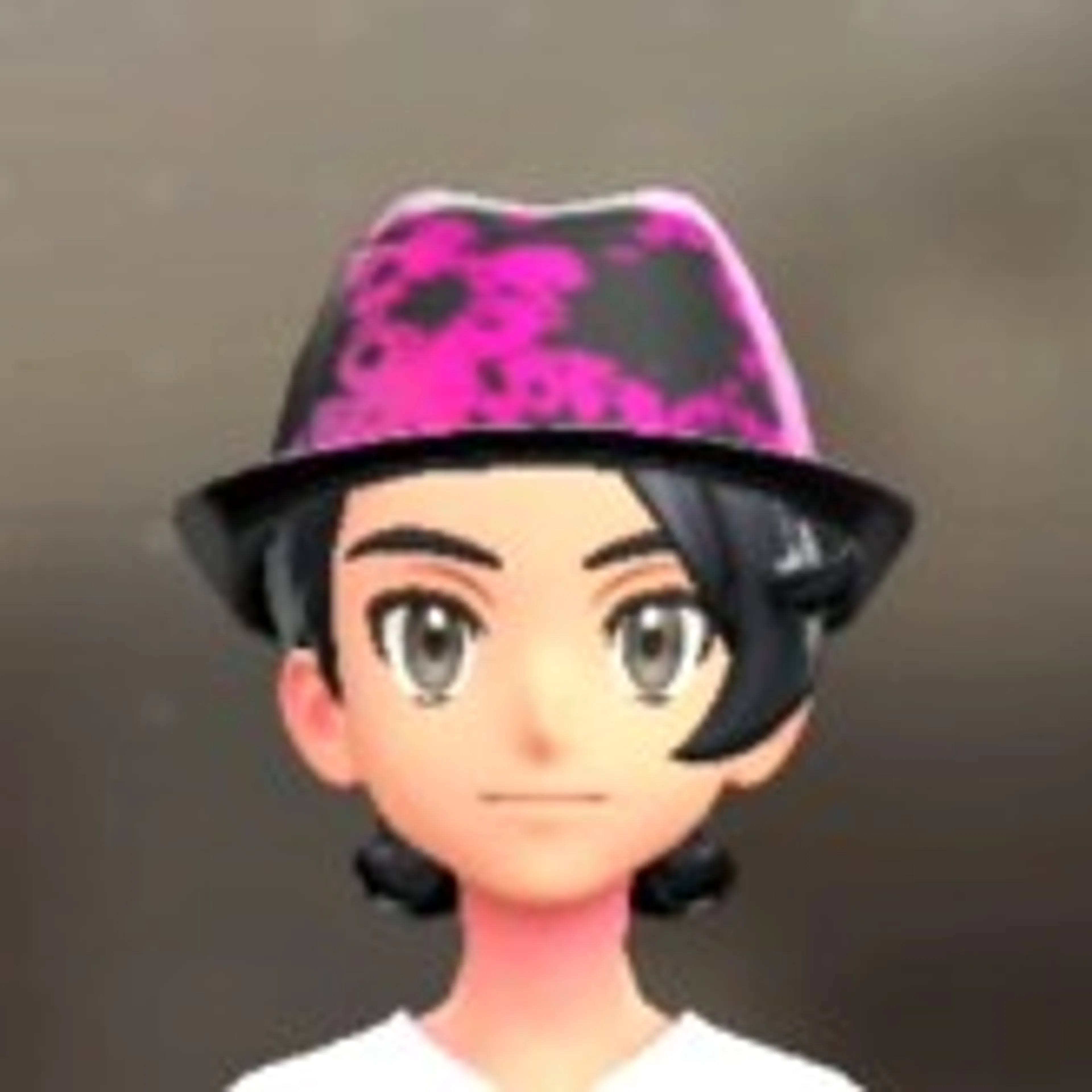 パターンソフトハット - スプラッシュピンク