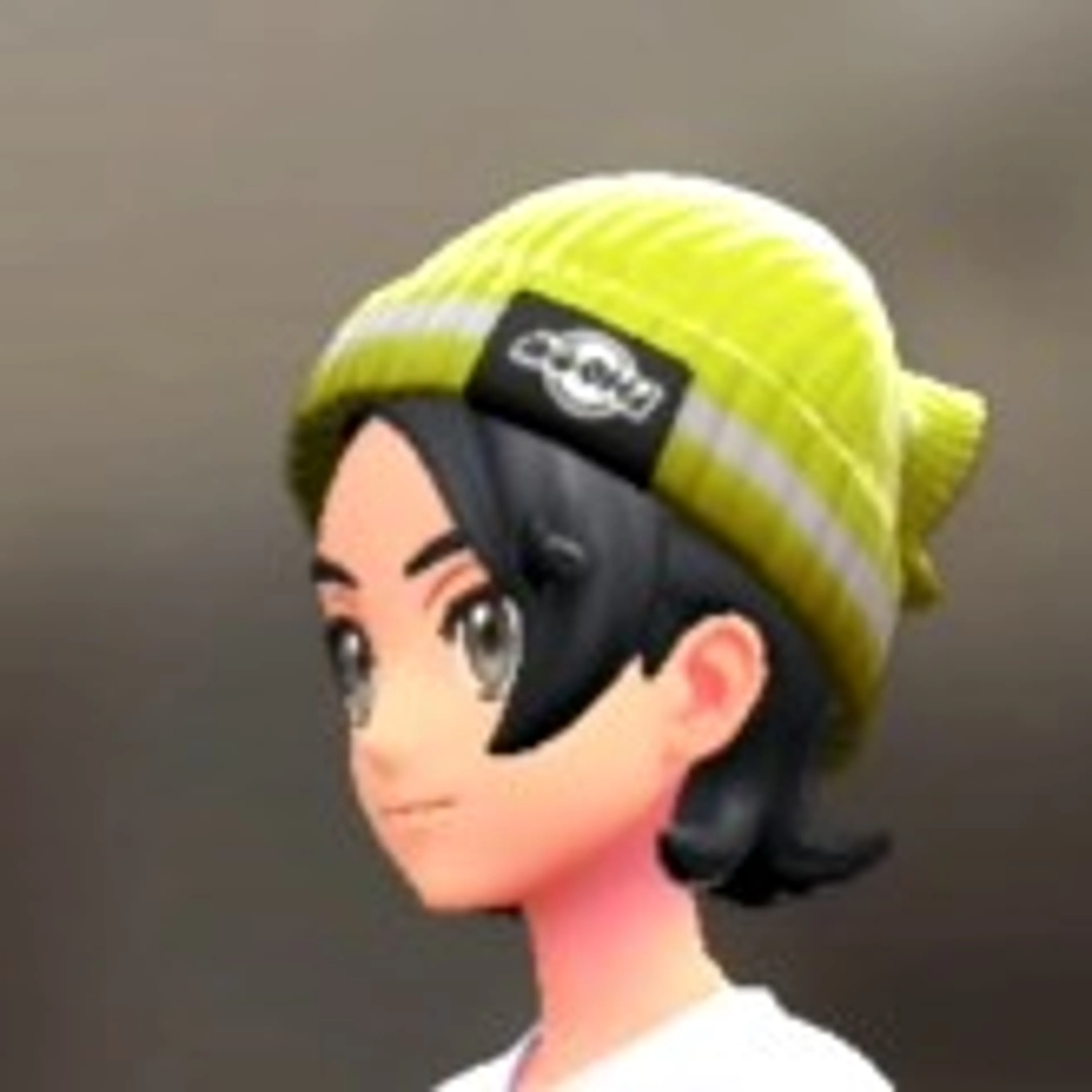 ラインニットキャップ - ライムイエロー