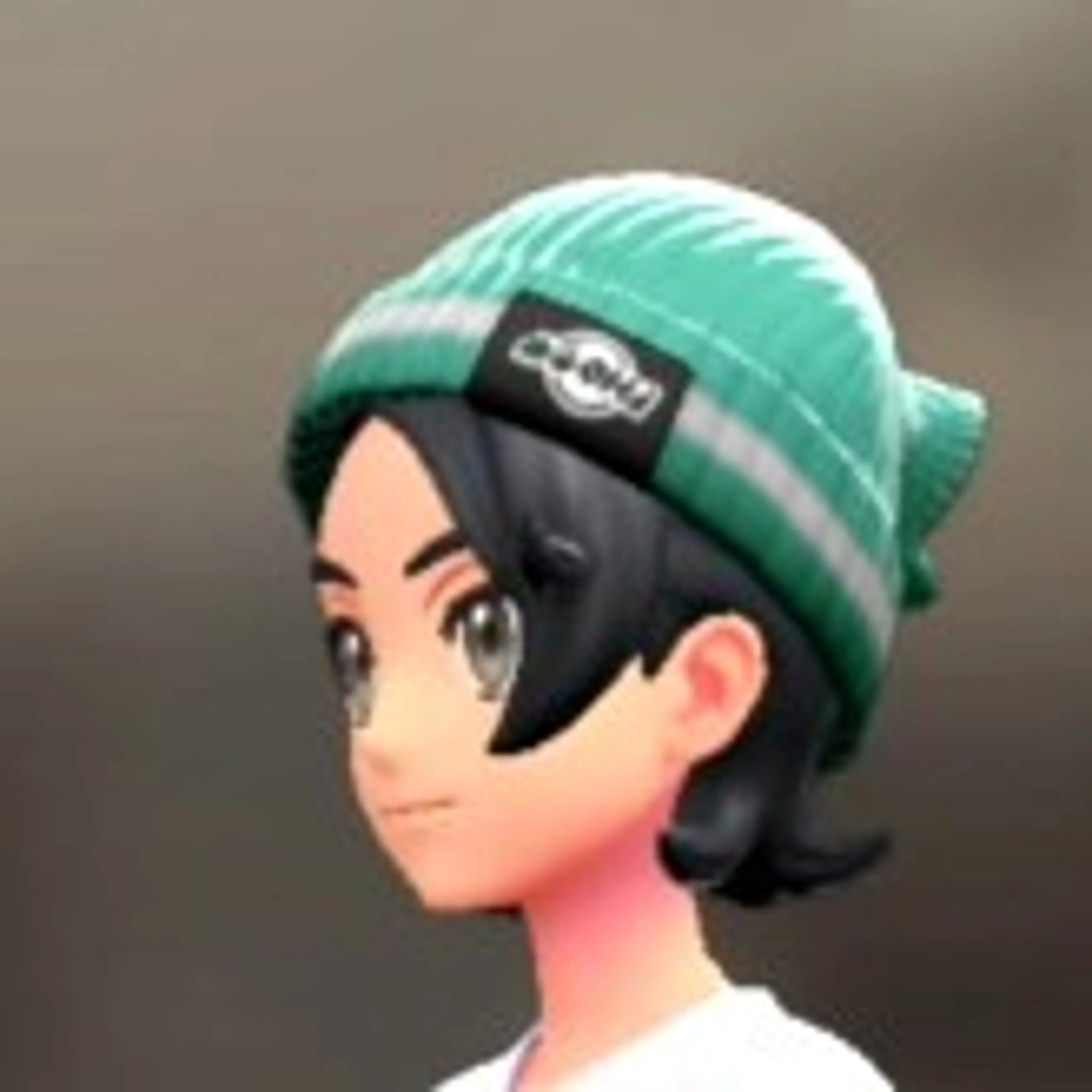 ラインニットキャップ - エメラルドグリーン