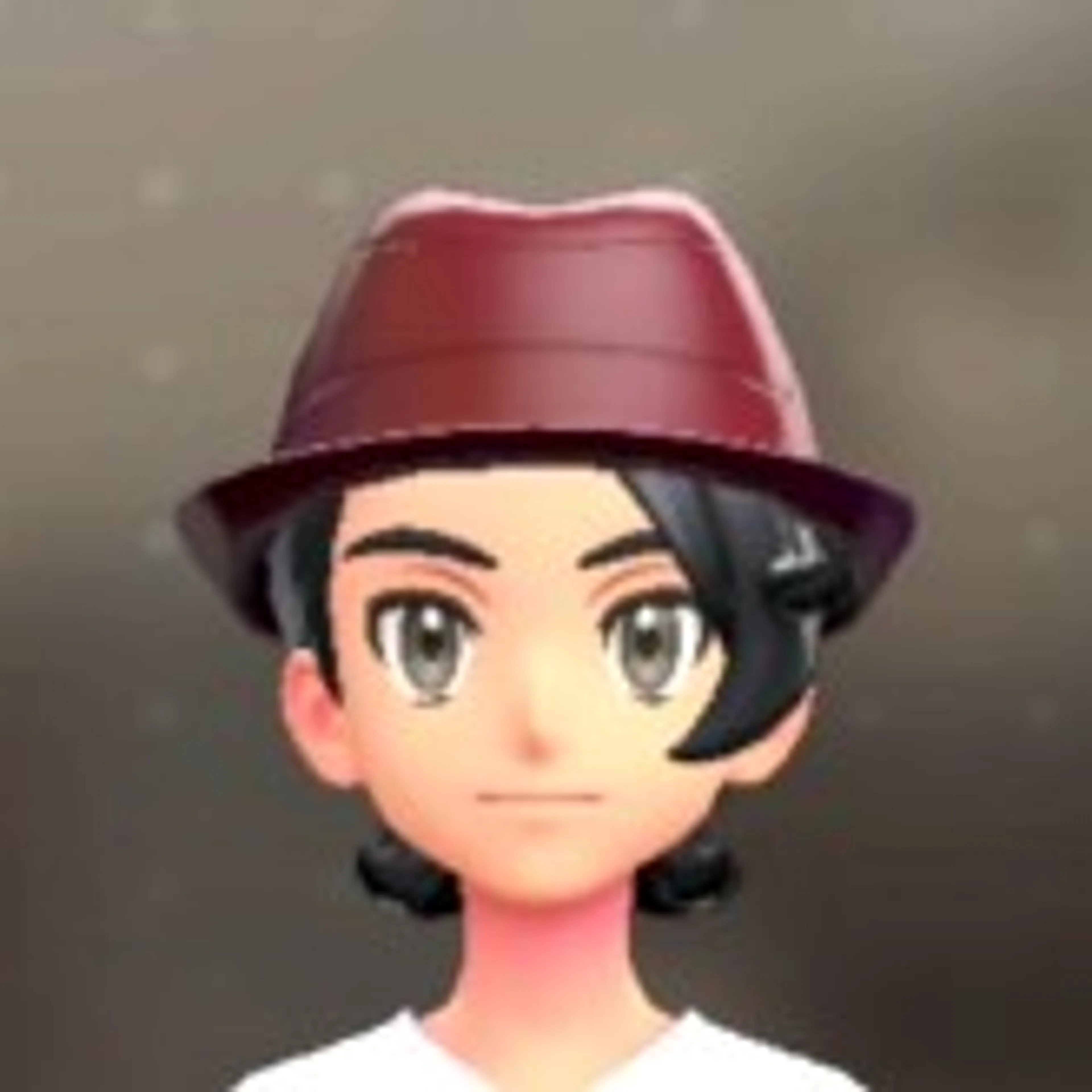 レザーソフトハット - ワインレッド