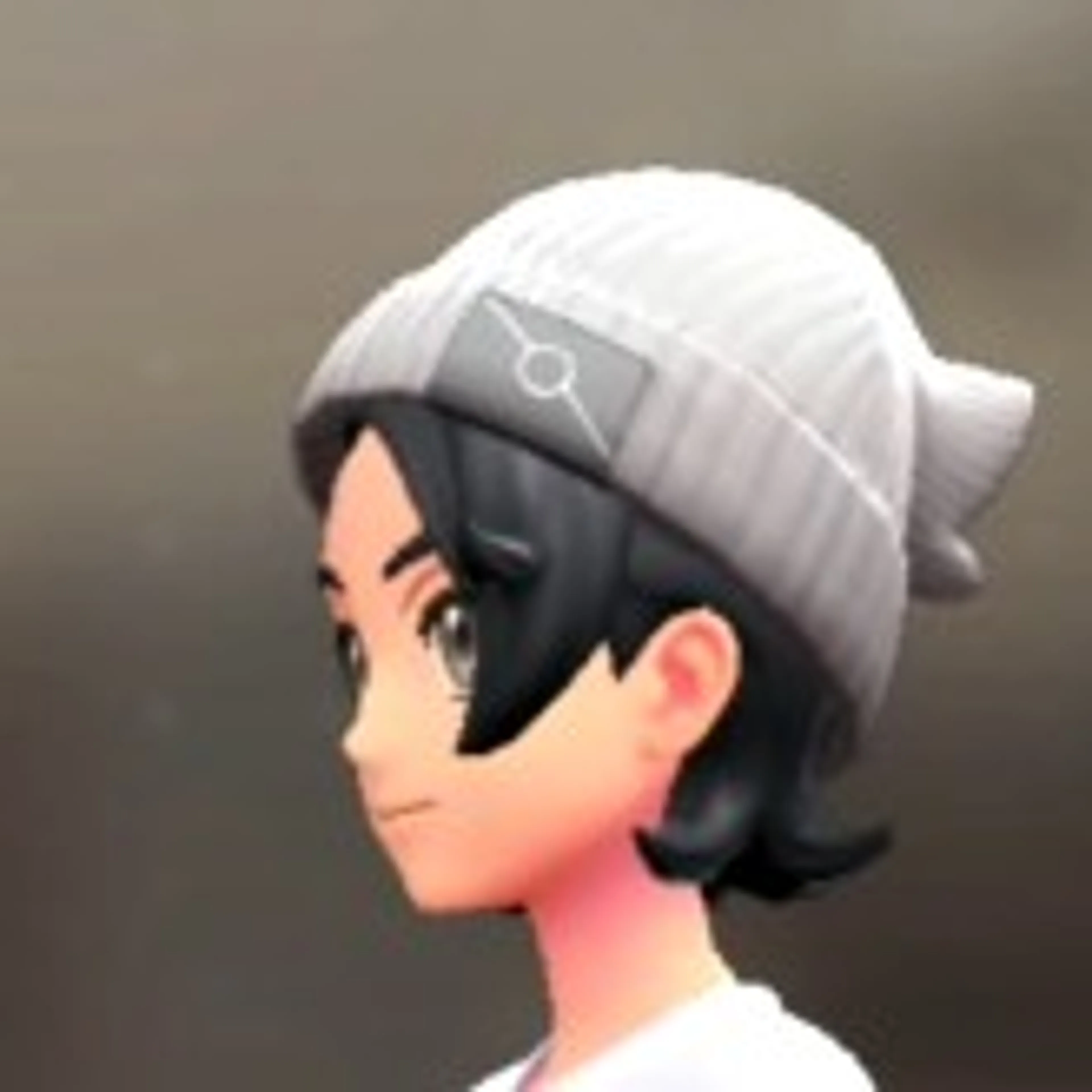 リブあみニットキャップ - ホワイト