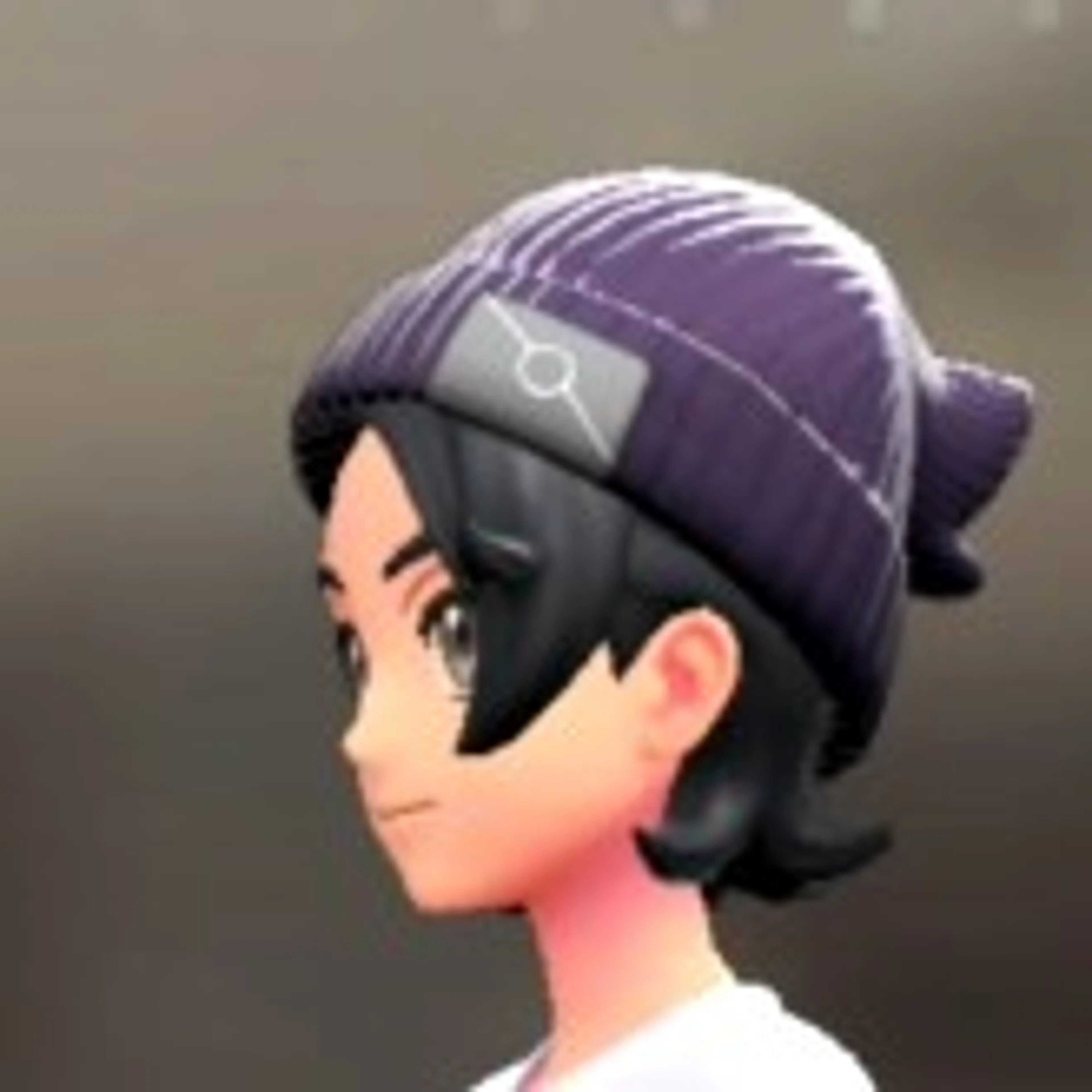 リブあみニットキャップ - パープル